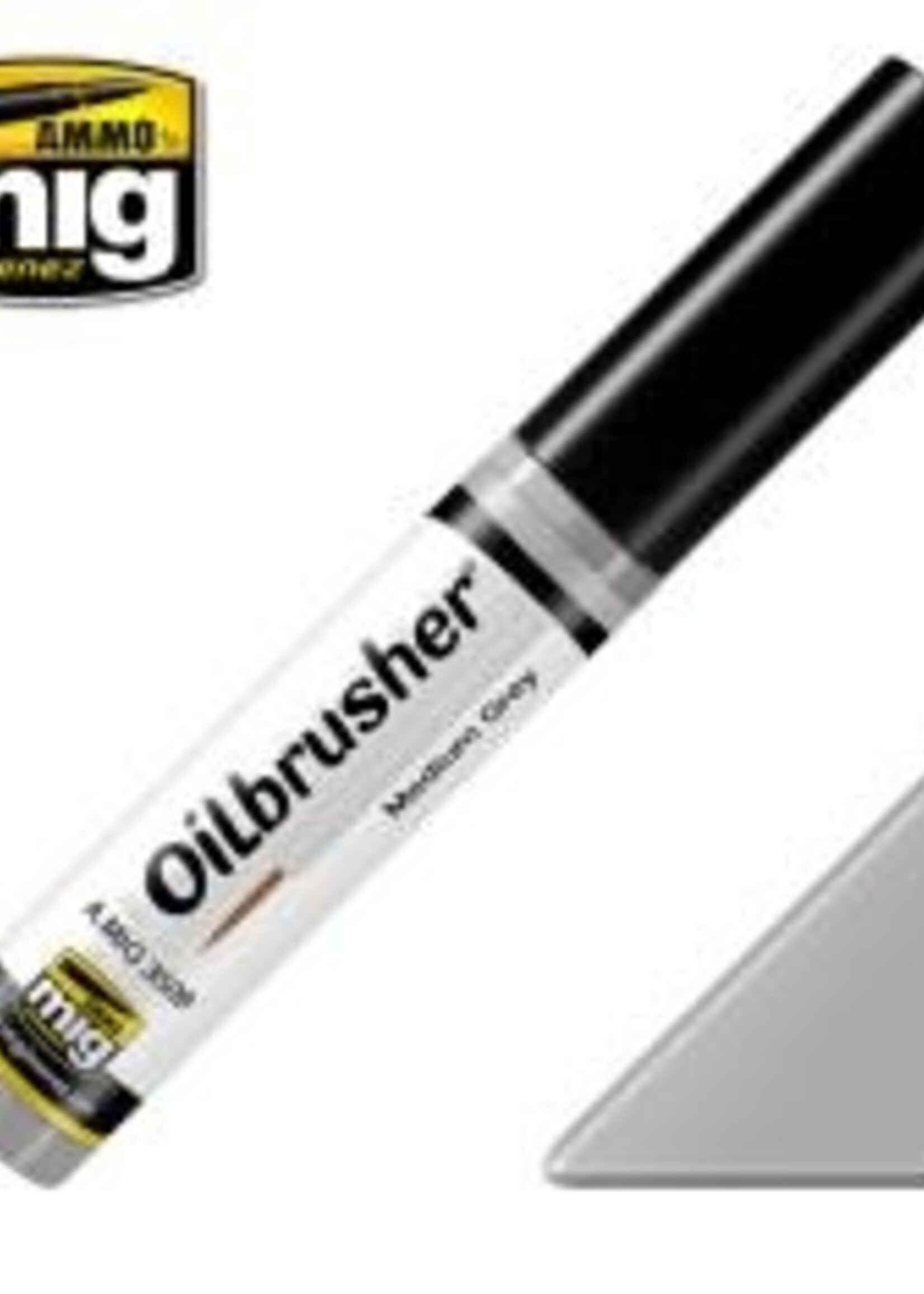 AMMO MIG AMMO MIG 3509 OILBRUSHERS MEDIUM GREY JAR 10 ML