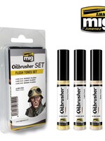 AMMO MIG AMMO MIG 7500 OILBRUSHER SET FLESH TONES 3 JARS 35 ML