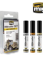 AMMO MIG AMMO MIG 7506 OILBRUSHER SET LIGHT FADING 3 JARS 35 ML