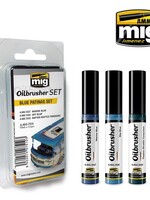 AMMO MIG AMMO MIG 7510 OILBRUSHER SET BLUE PATINAS 3 JARS 35 ML