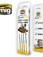 AMMO MIG AMMO MIG 7601 BRUSH SET DIORAMAS & SCENIC 4 PCS.