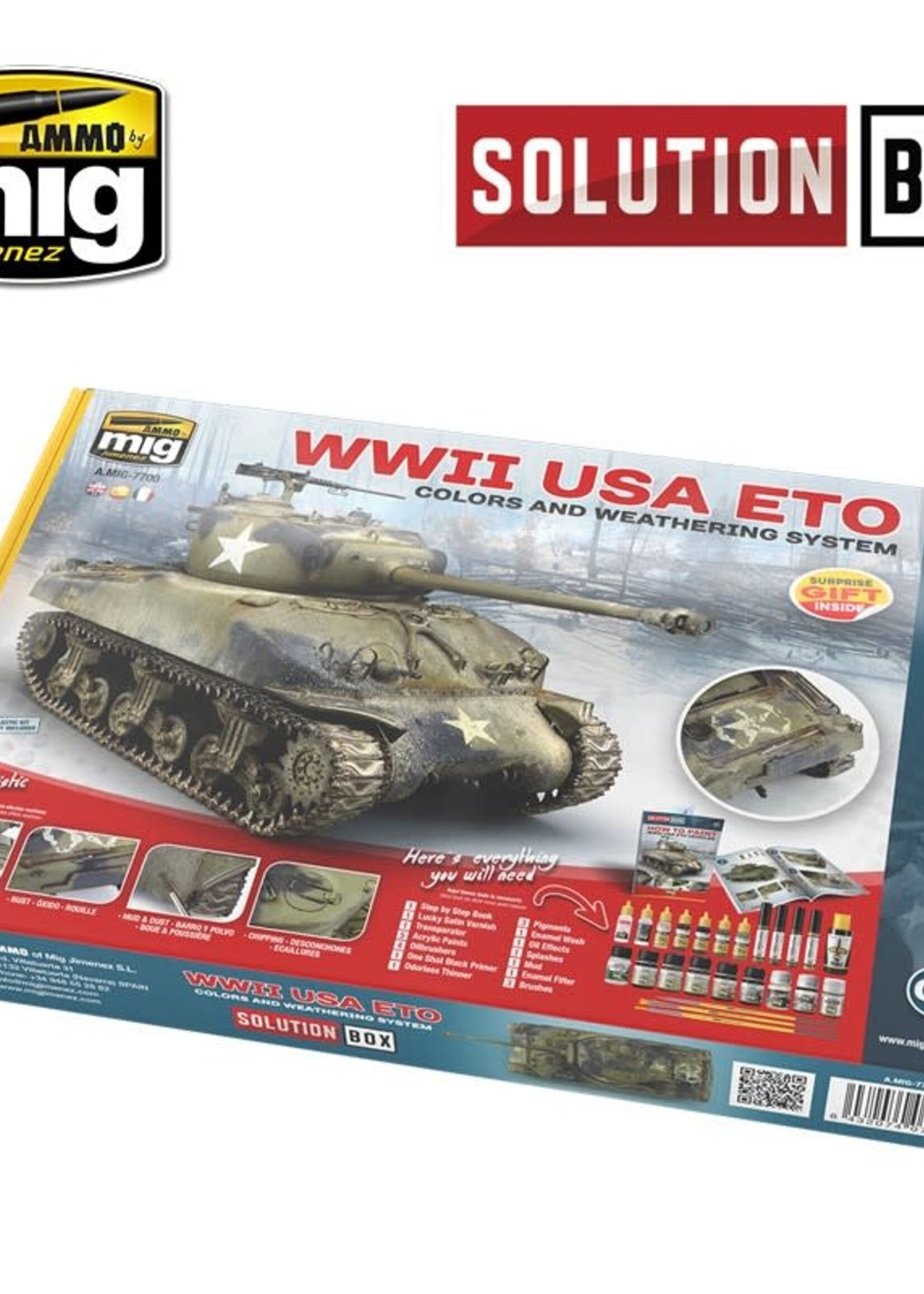 AMMO MIG AMMO MIG 7700 WW II AMERICAN ETO SOLUTION BOX
