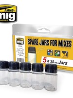 AMMO MIG AMMO MIG 8033 SPARE JARS FOR MIXES 5 X 35 ML JARS 5 JARS 35 ML
