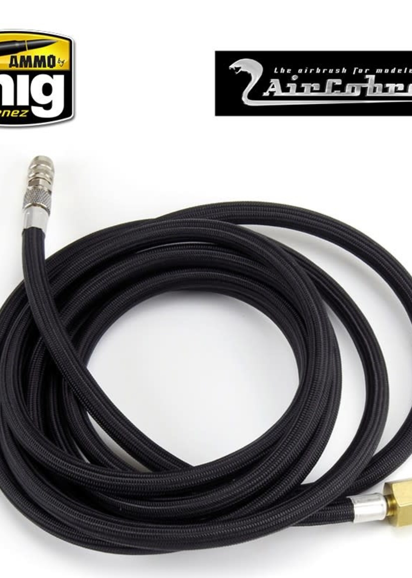 AMMO MIG AMMO MIG 8659 8 FOOT QUICK DIS-CONNECT BRAIDED AIR HOSE