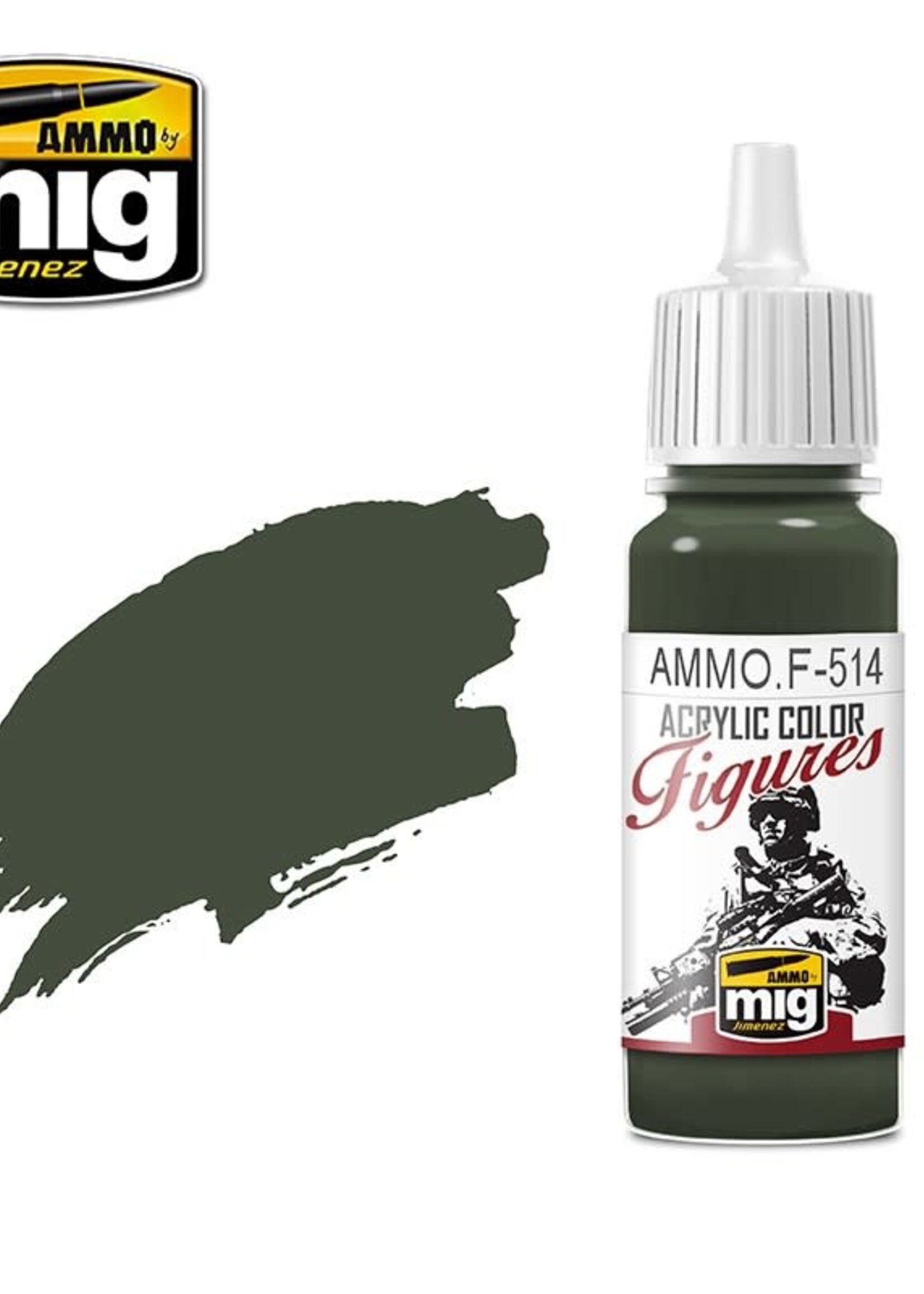 AMMO MIG AMMO MIG -F514 FIGURES PAINTS FIELD GREY SHADOW FS-34086 JAR 17ML