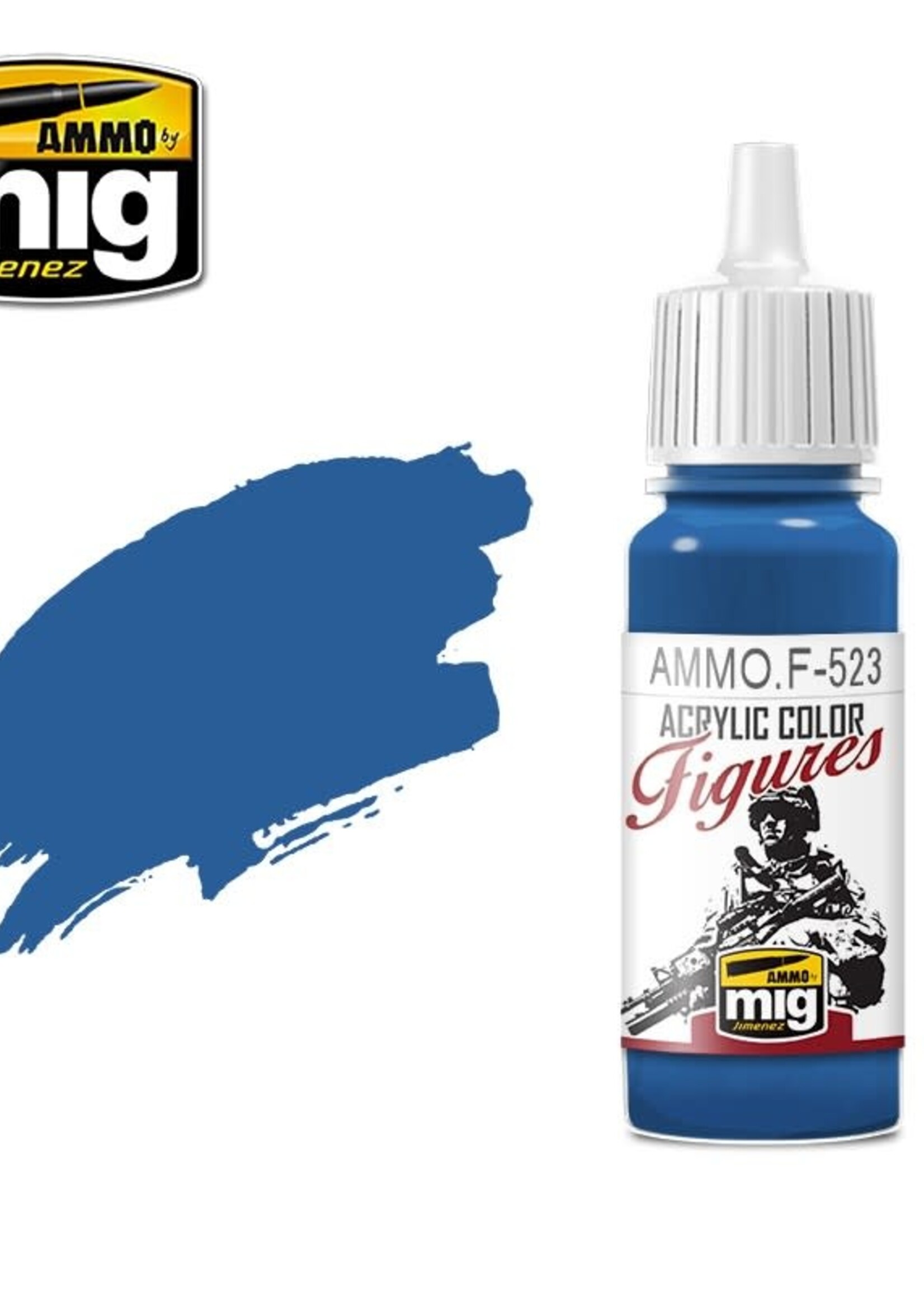 AMMO MIG AMMO MIG -F523 FIGURES PAINTS UNIFORM BLUE JAR 17ML
