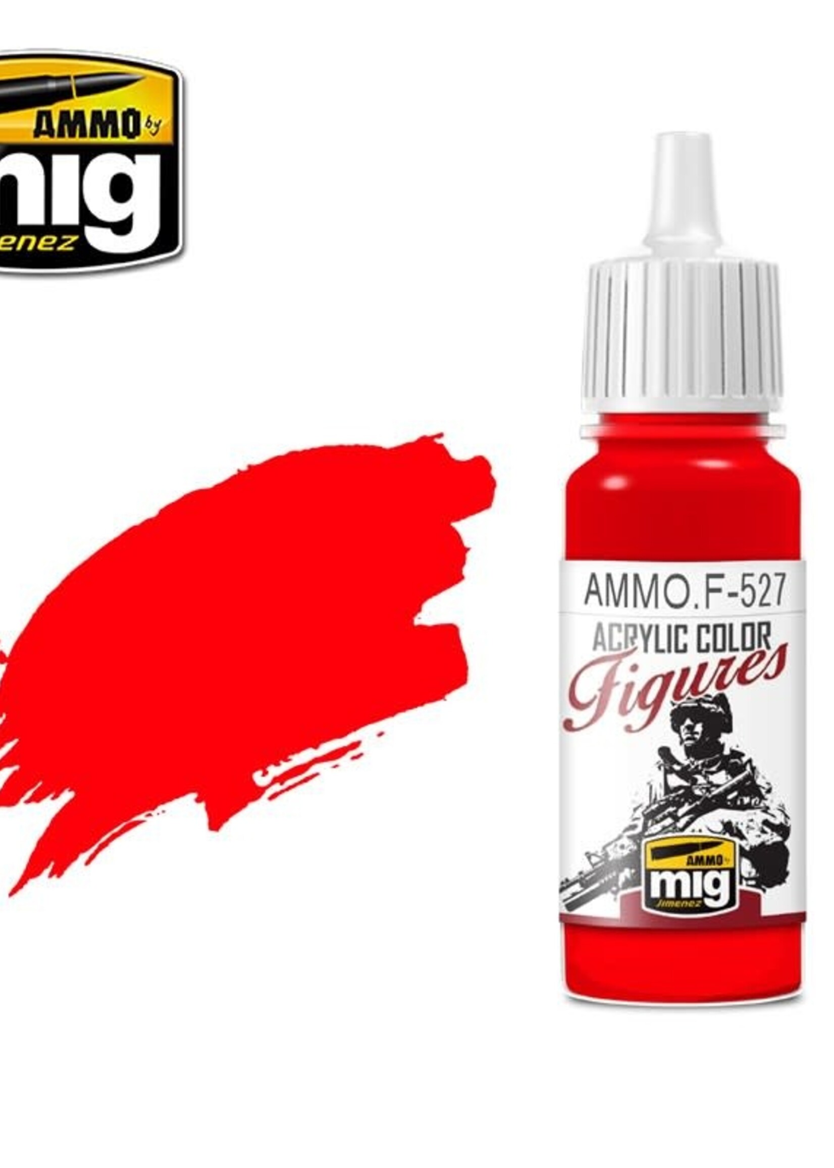 AMMO MIG AMMO MIG -F527 FIGURES PAINTS PURE RED JAR 17ML