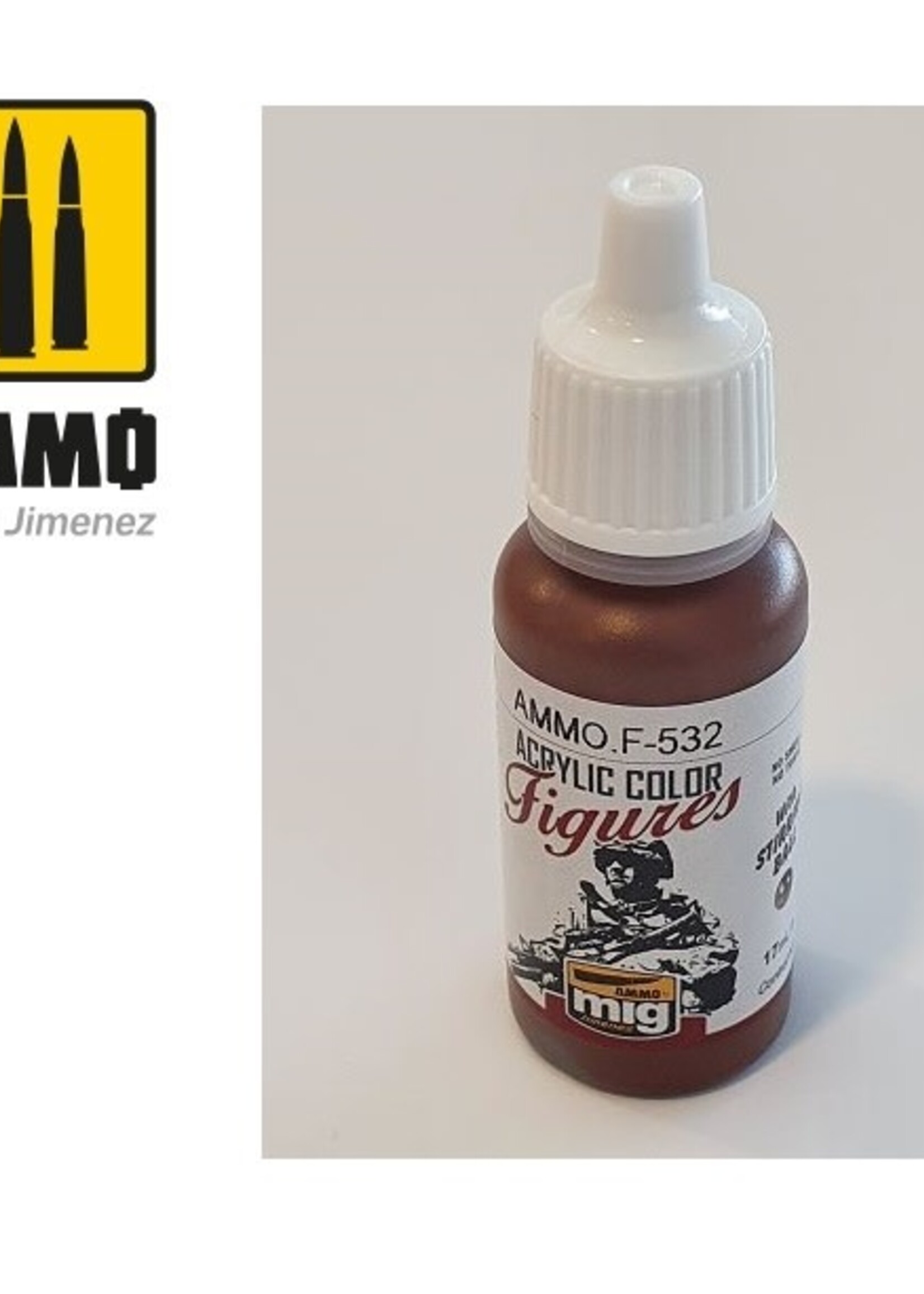 AMMO MIG AMMO MIG -F532 FIGURES PAINTS RED BROWN JAR 17ML