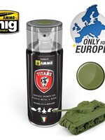 AMMO MIG AMMO MIG -TTH108 TITANS HOBBY: MILITARY GREEN MATT PRIMER 400 ML SPRAY