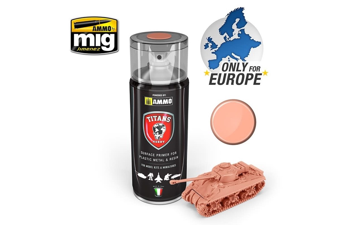 MIG-TTH115 TITANS HOBBY: FLESH TONE MATT PRIMER 400 ML SPRAY