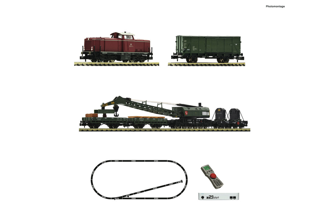 931899- z21 start Digitalset: Diesellokomotive BR 212 mit Bauzug (DCC)