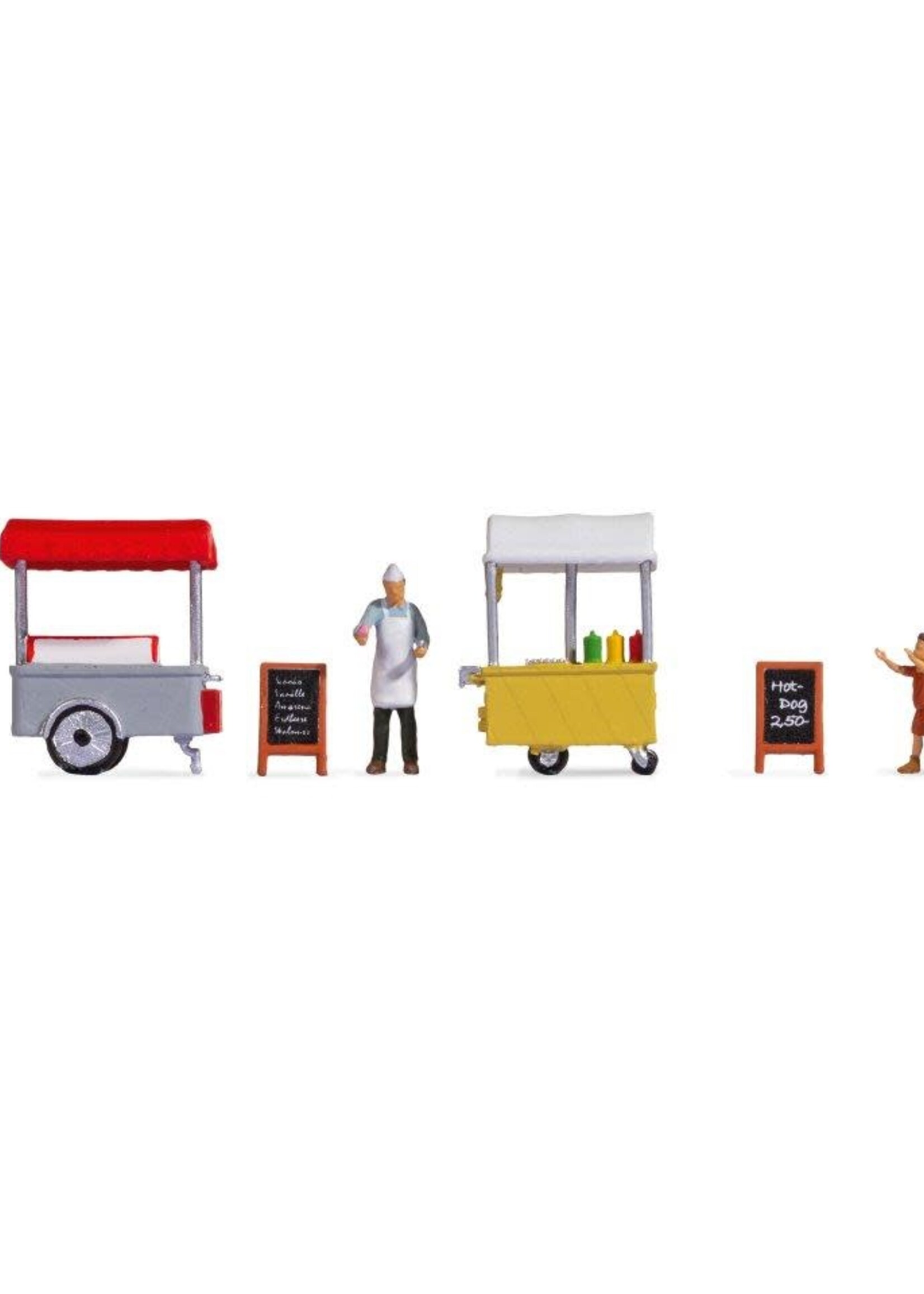 NOCH NOCH 16229 Figuren-Themenwelt "Eis- und Hotdog-Wagen"  (H0)