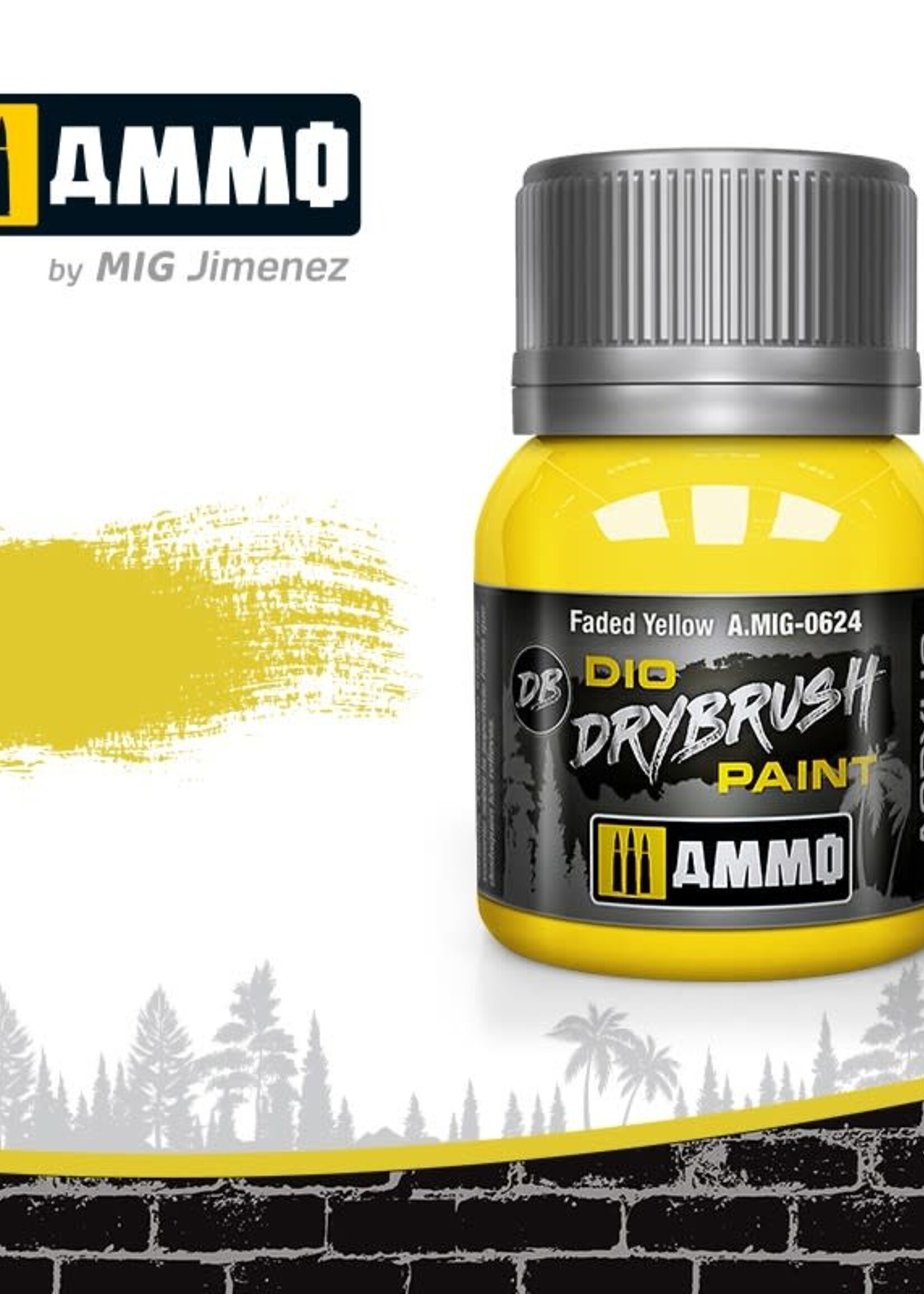 AMMO MIG AMMO MIG 0624 DRYBRUSH FADED YELLOW JAR 40ML