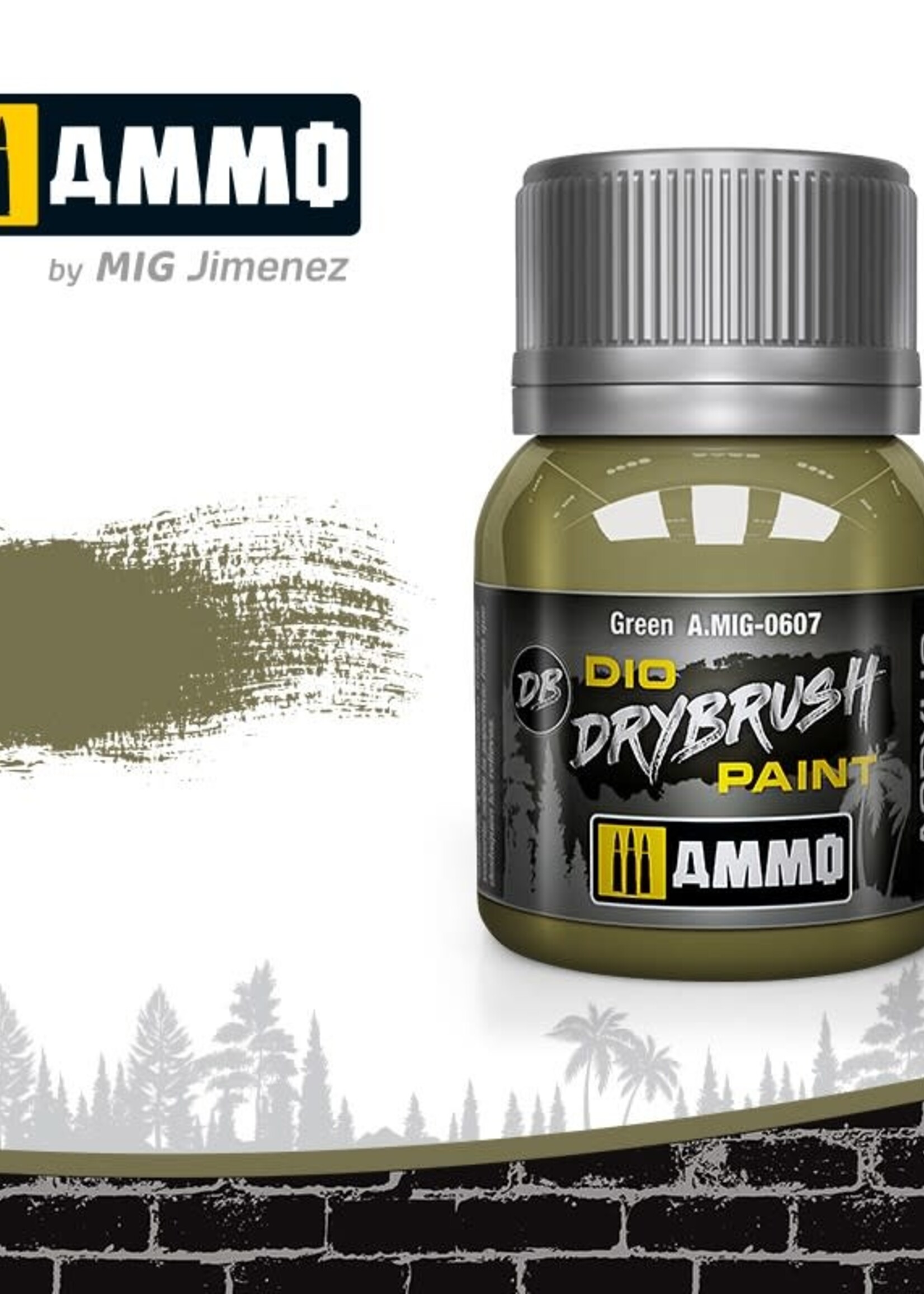 AMMO MIG AMMO MIG 0607 DRYBRUSH GREEN JAR 40ML