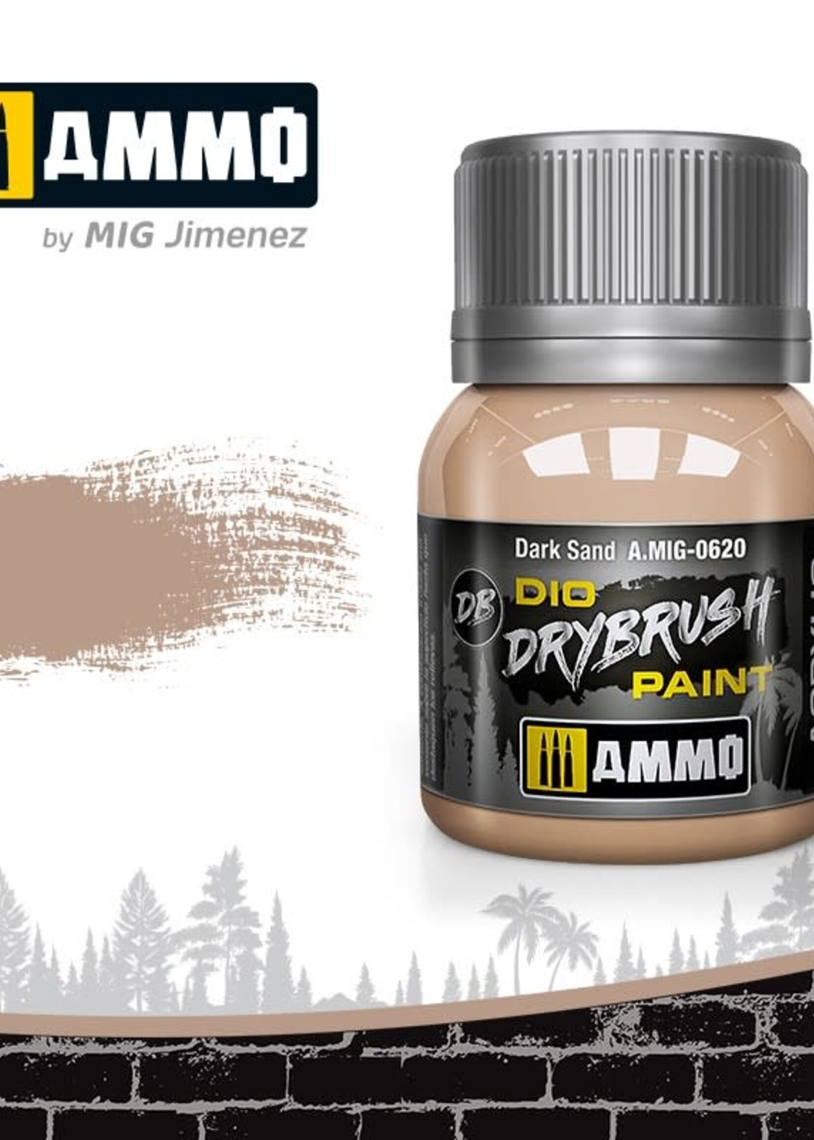 AMMO MIG AMMO MIG 0620 DRYBRUSH DARK SAND JAR 40ML