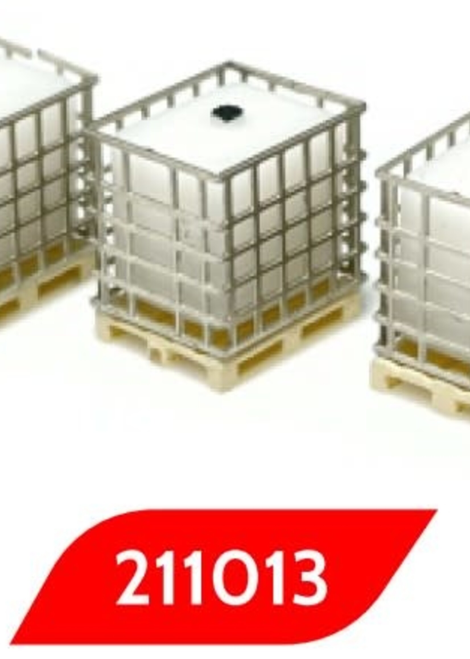 N-Train IBC "Intermediate Bulk Container" op pallet (3 stuks) (211013)