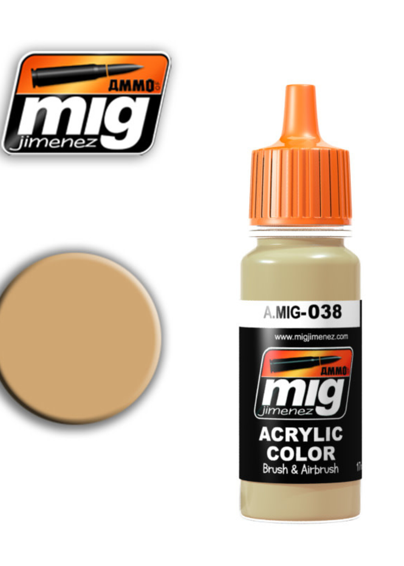 AMMO MIG AMMO MIG 0038 LIGHT WOOD JAR 17ML