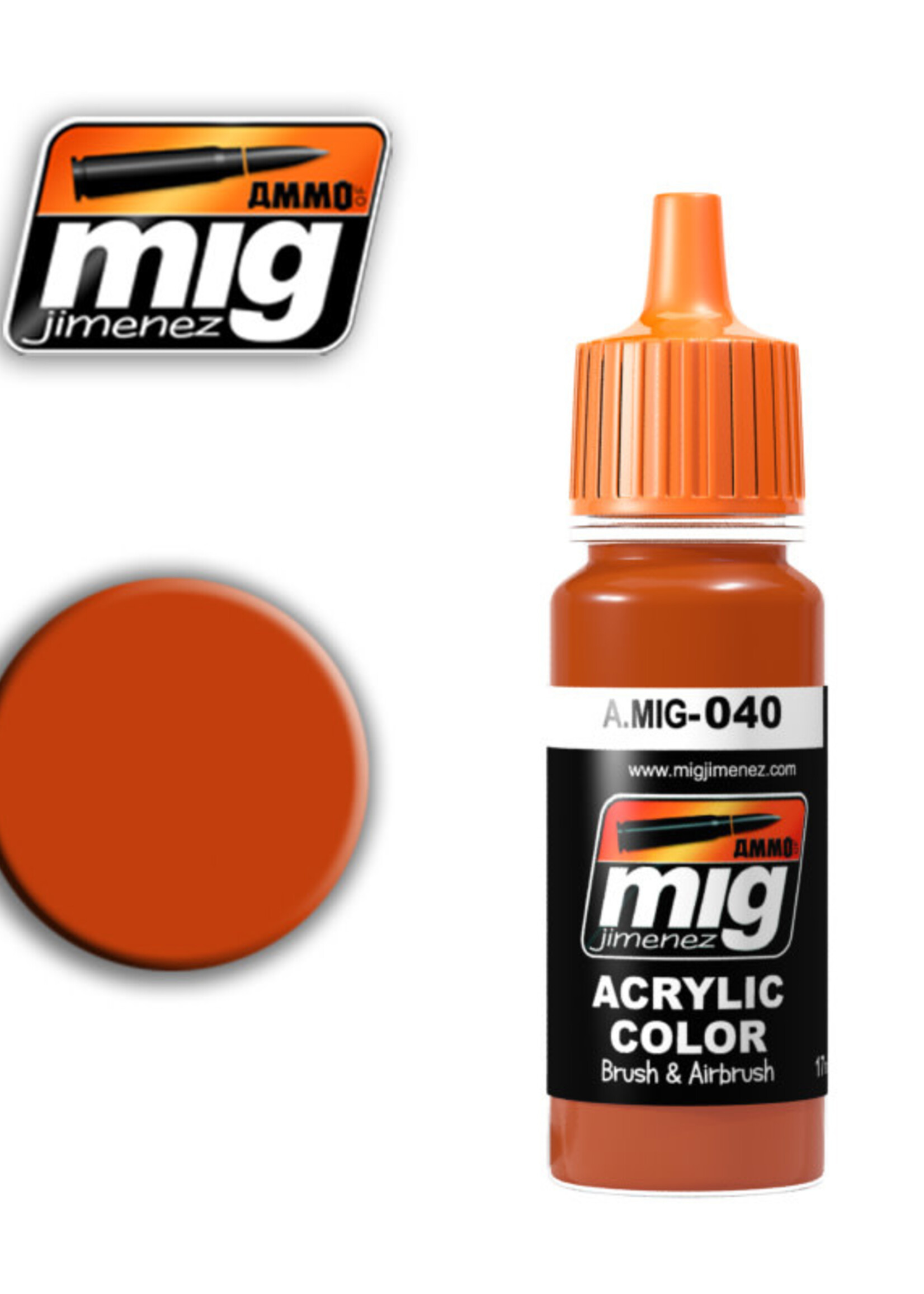 AMMO MIG AMMO MIG 0040 MEDIUM RUST JAR 17ML