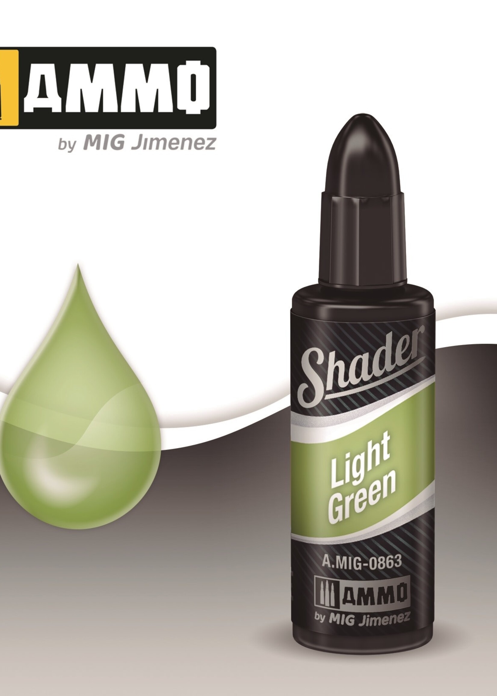 AMMO MIG AMMO MIG 0863 SHADERS LIGHT GREEN JAR 10ML