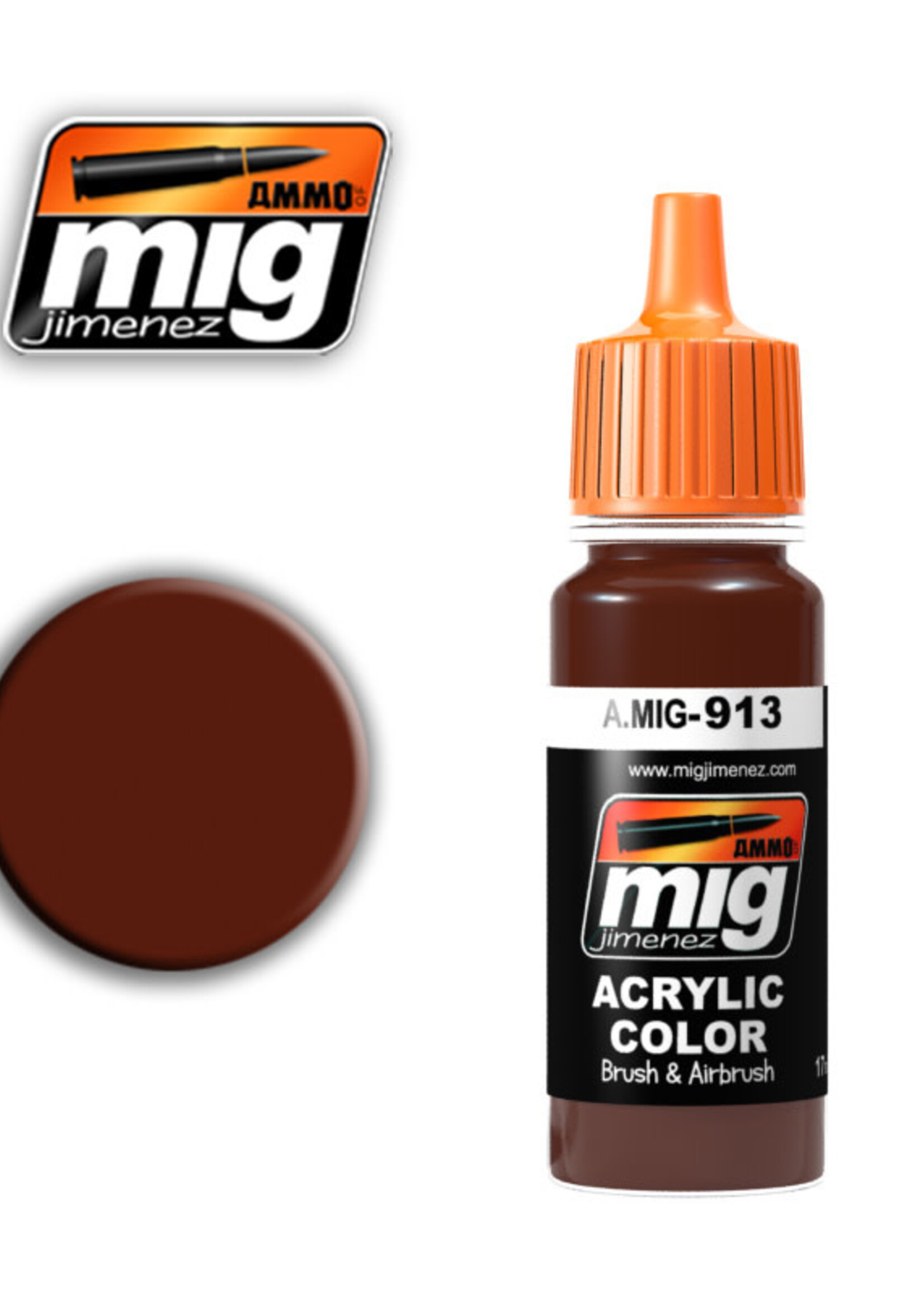 AMMO MIG AMMO MIG 0913 RED BROWN BASE JAR 17ML