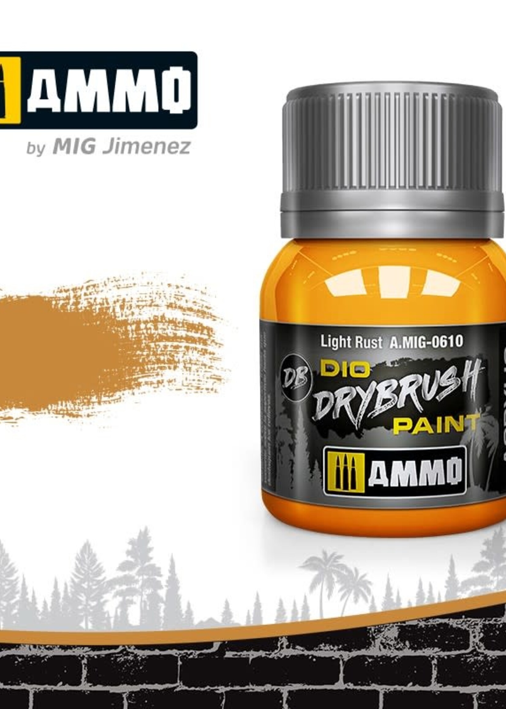 AMMO MIG AMMO MIG 0610 DRYBRUSH LIGHT RUST JAR 40ML
