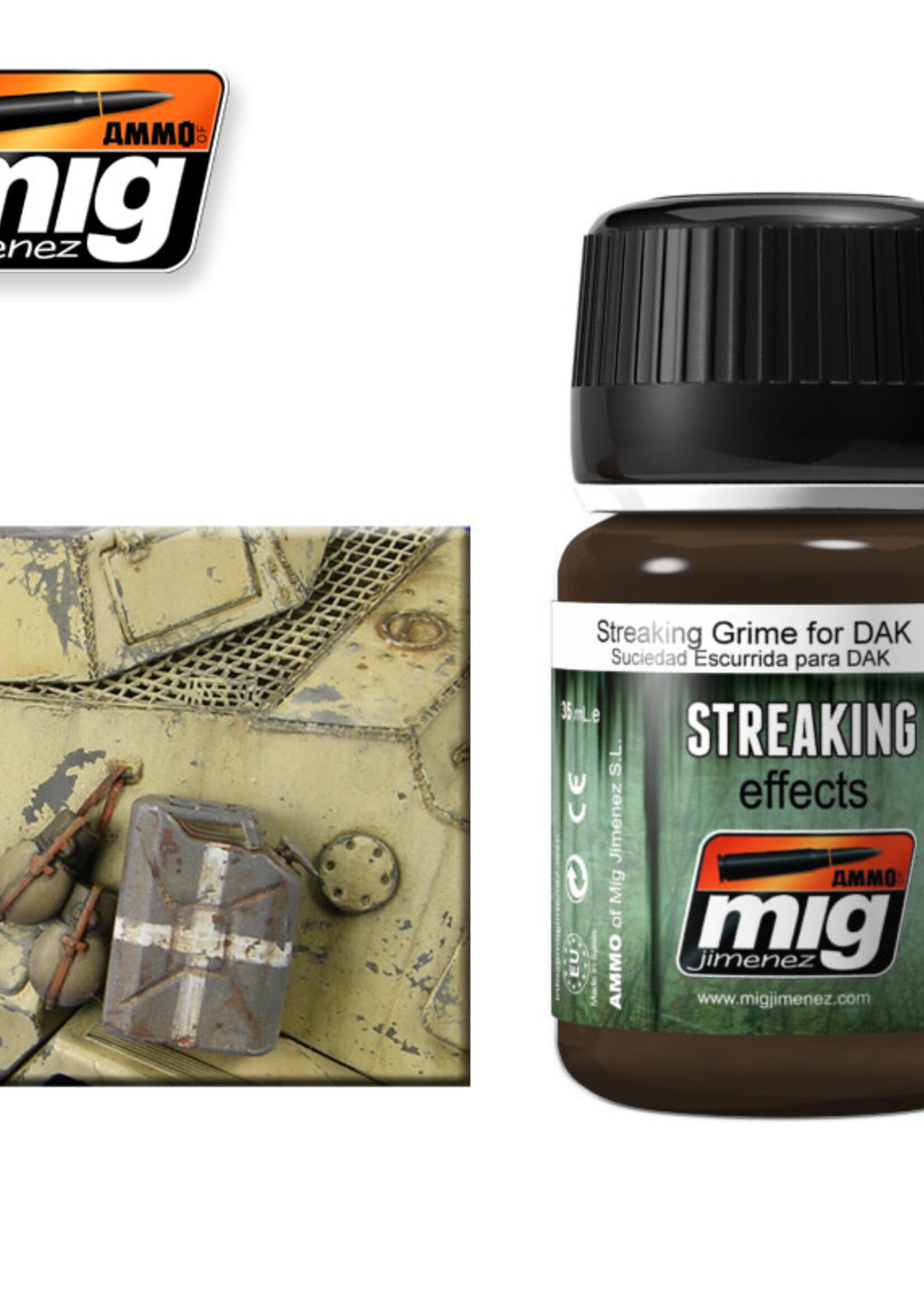 AMMO MIG AMMO MIG 1201 STREAKING GRIME DAK JAR 35 ML