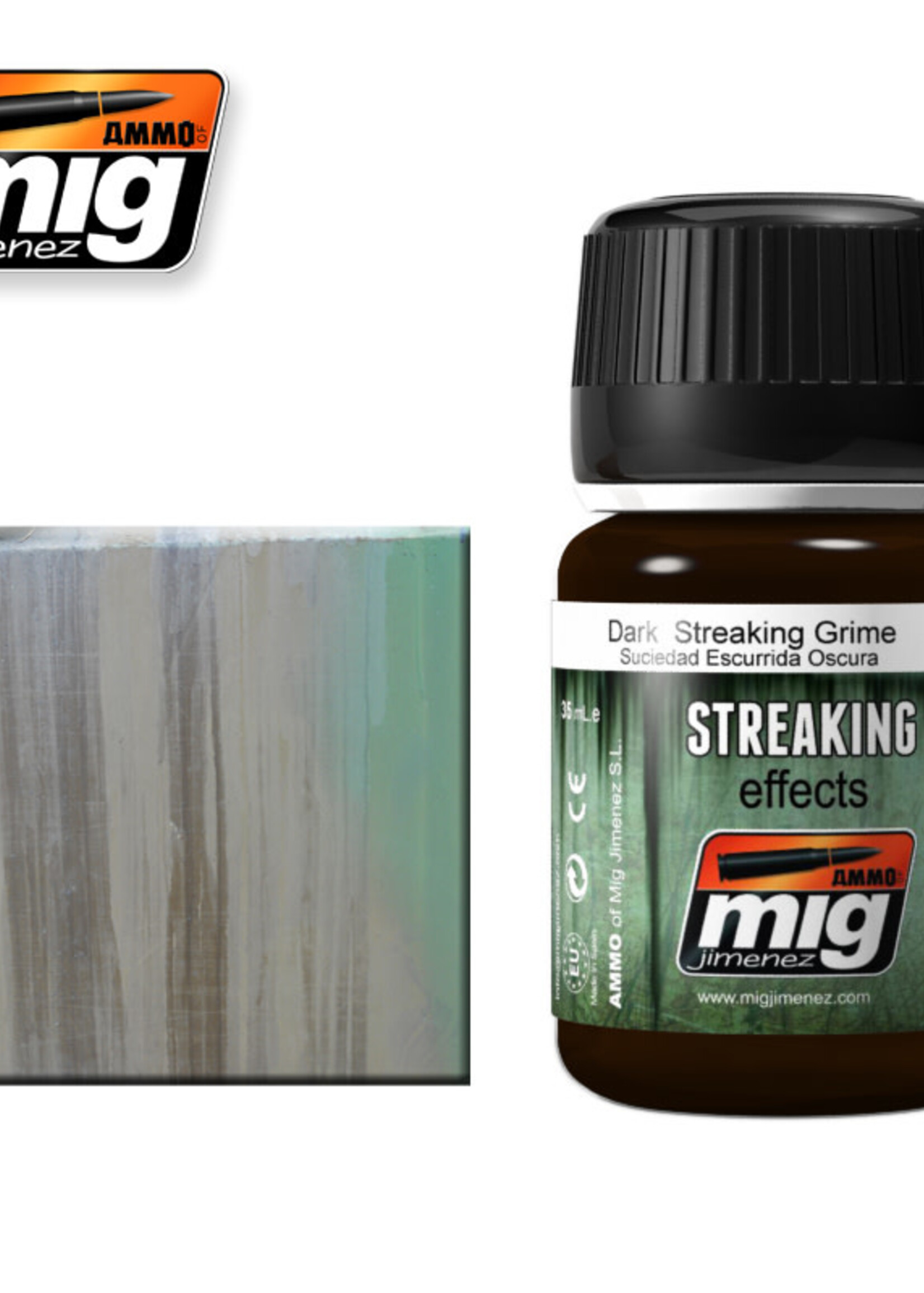 AMMO MIG AMMO MIG 1206 STREAKING GRIME DARK JAR 35 ML