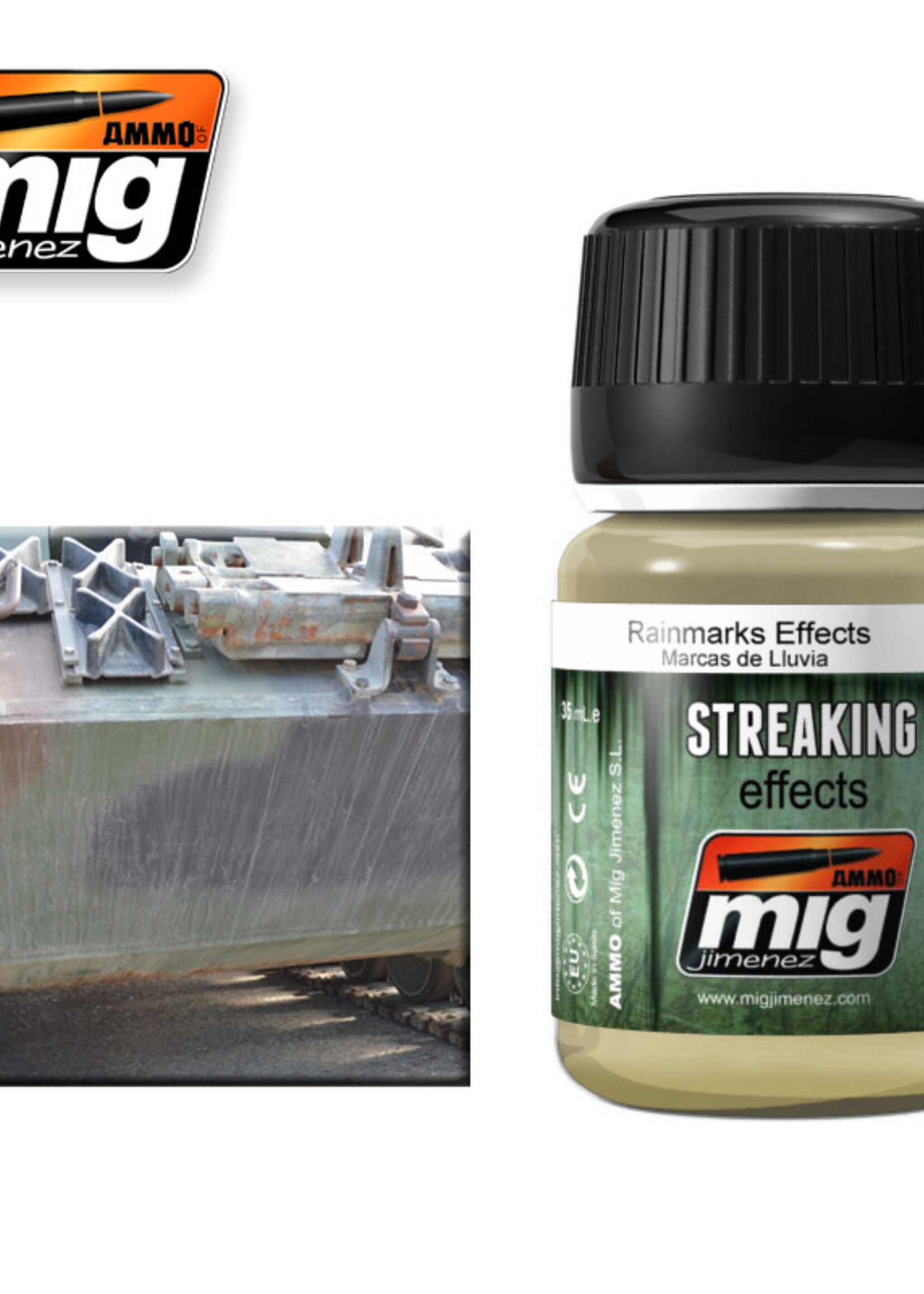 AMMO MIG AMMO MIG 1208 STREAKING GRIME RAINMARKS EFFECTS JAR 35 ML