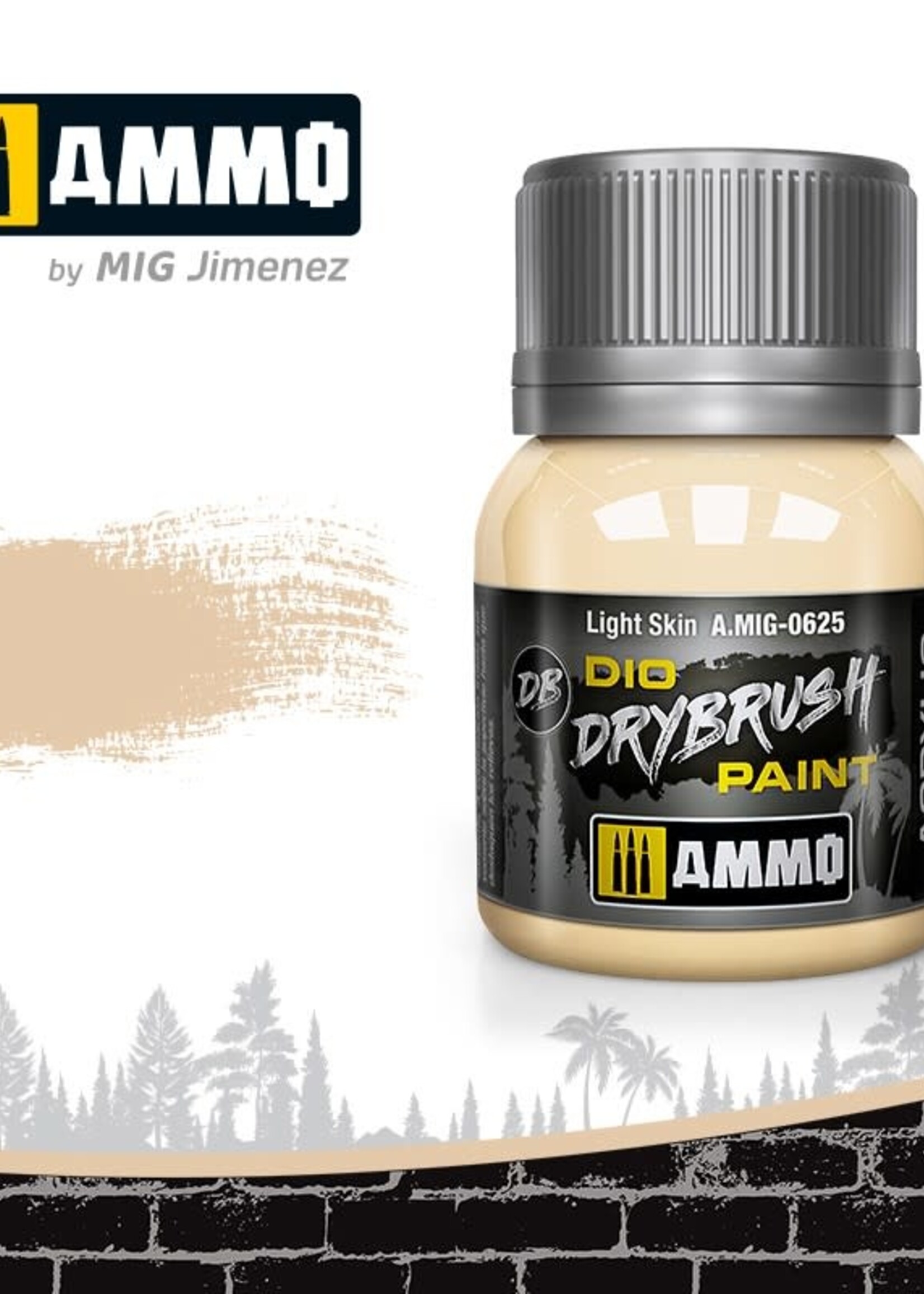 AMMO MIG AMMO MIG 0625 DRYBRUSH LIGHT SKIN JAR 40ML