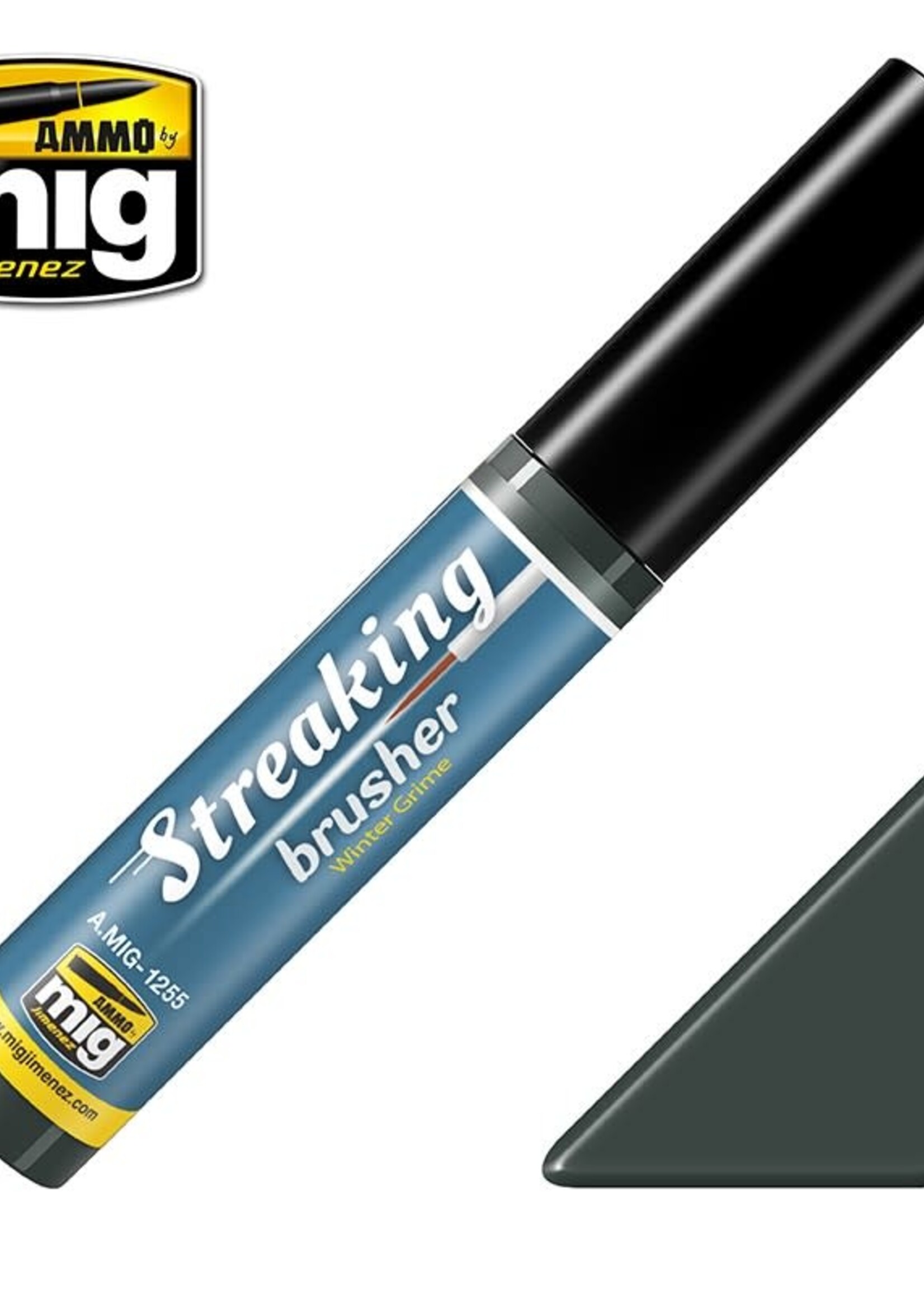 AMMO MIG AMMO MIG 1255 STREAKINGBRUSHER WINTER GRIME JAR 10 ML