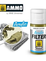 AMMO MIG AMMO MIG 0814 ACRYLIC FILTER OLIVE DRAB JAR 15 ML (5/21) *