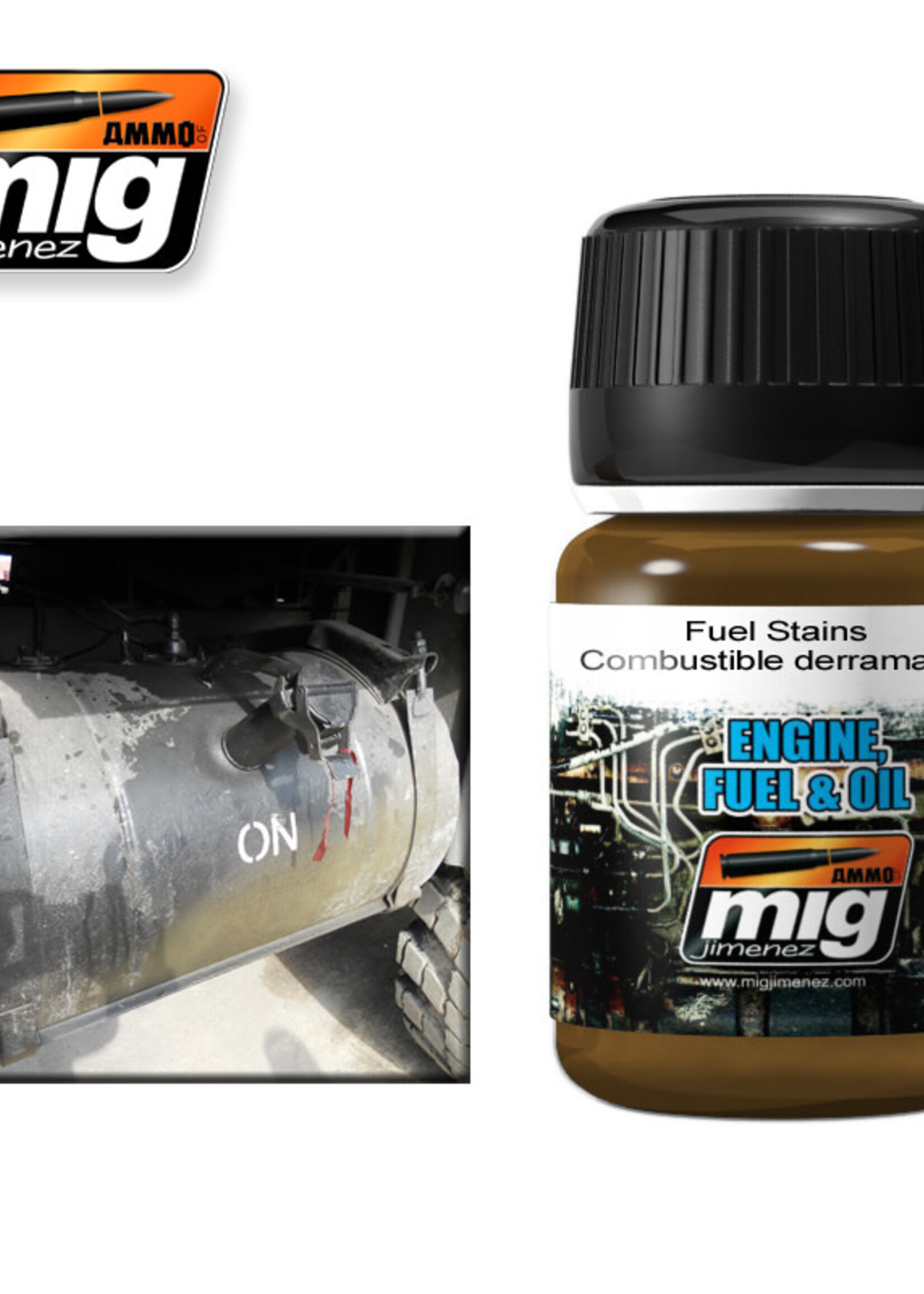 AMMO MIG AMMO MIG 1409 FUEL STAINS JAR 35 ML