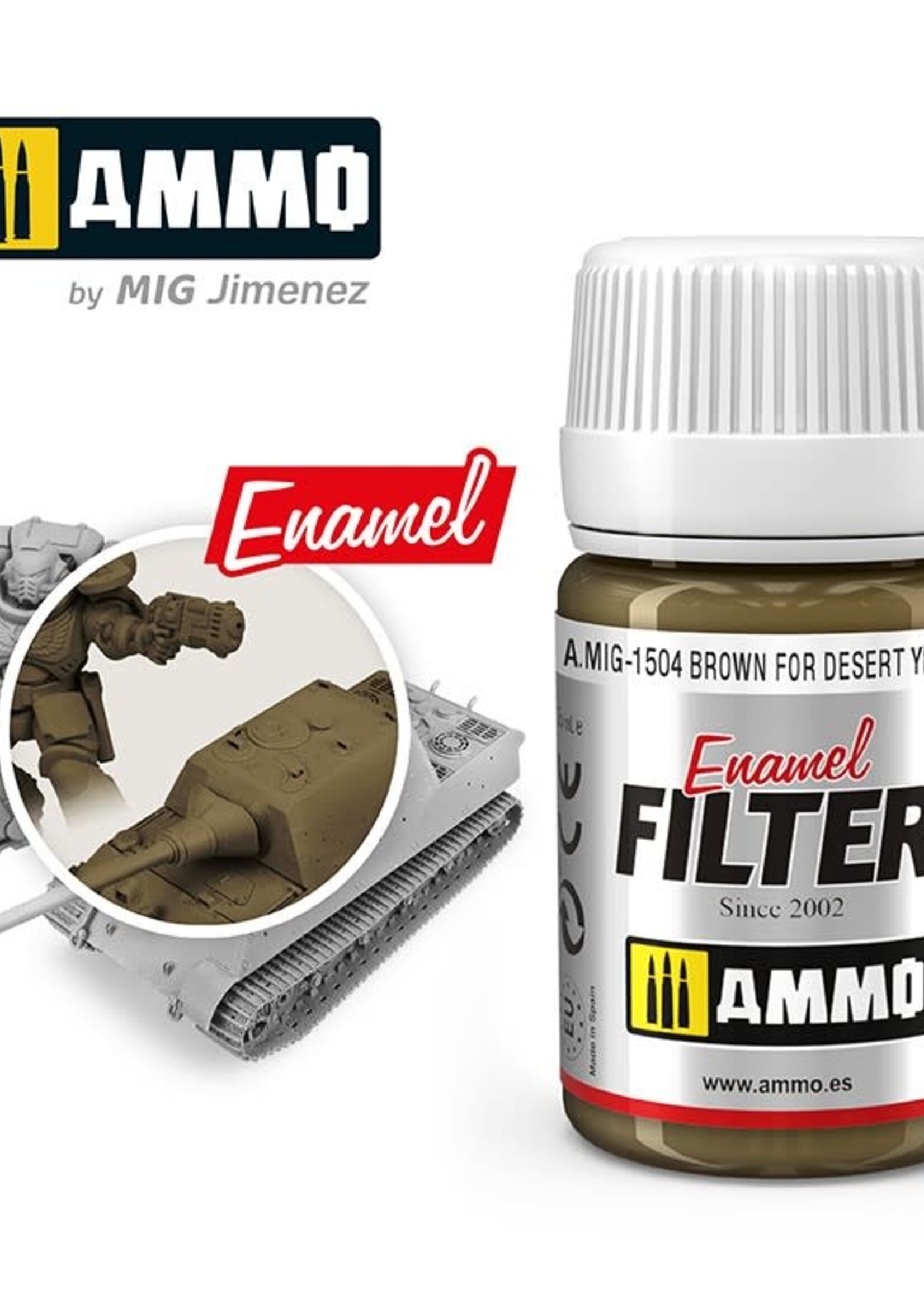 AMMO MIG AMMO MIG 1504 BROWN FOR DESERT YELLOW JAR 35 ML