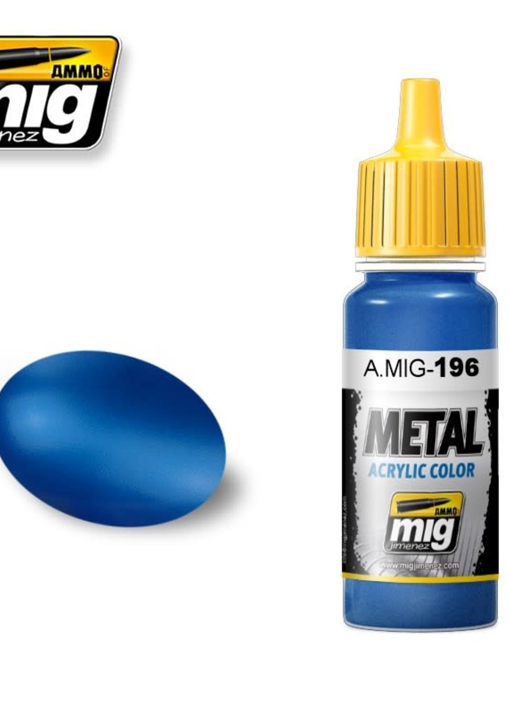 AMMO MIG AMMO MIG 0196 WARHEAD METALLIC BLUE JAR 17ML
