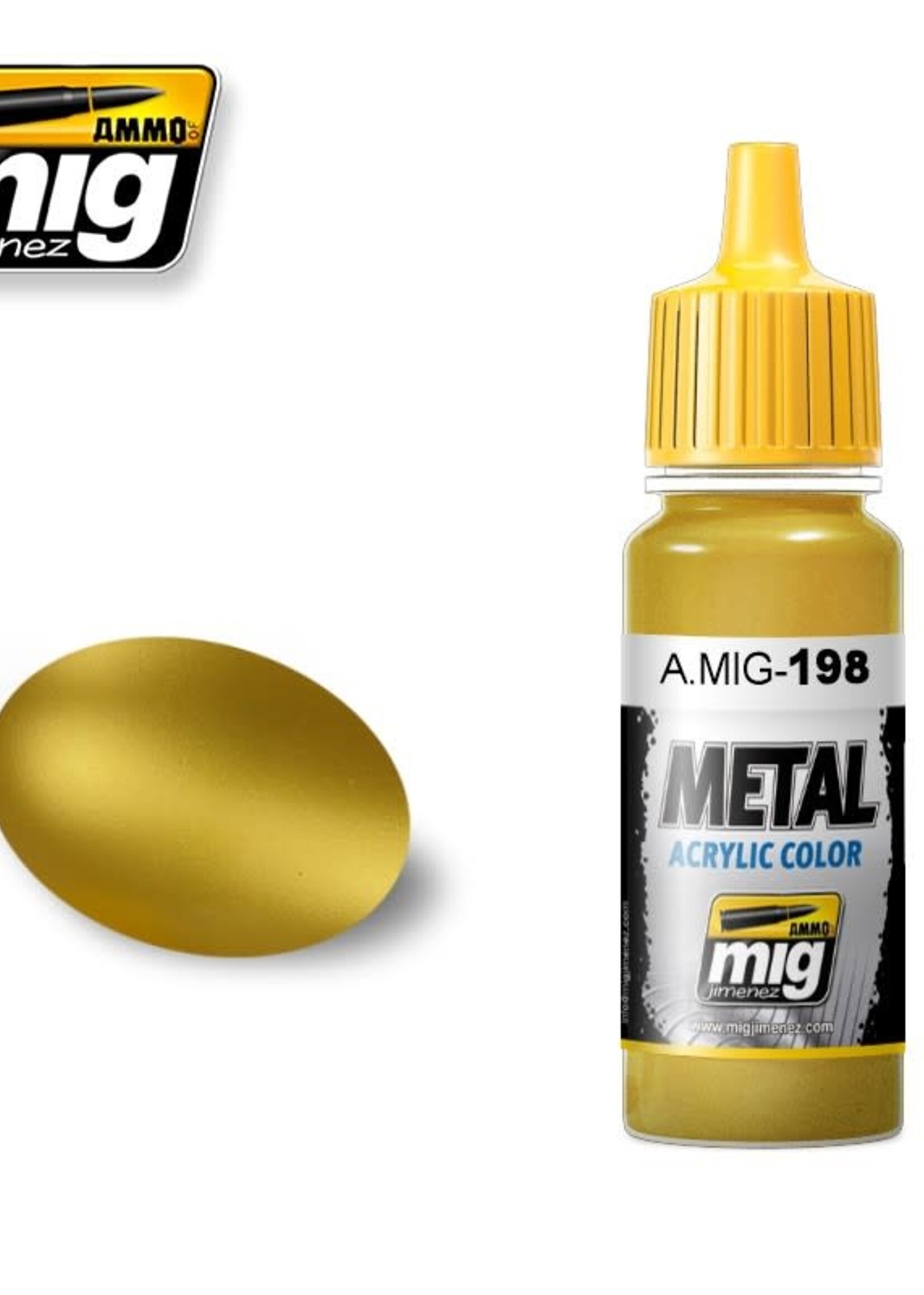 AMMO MIG AMMO MIG 0198 GOLD JAR 17ML