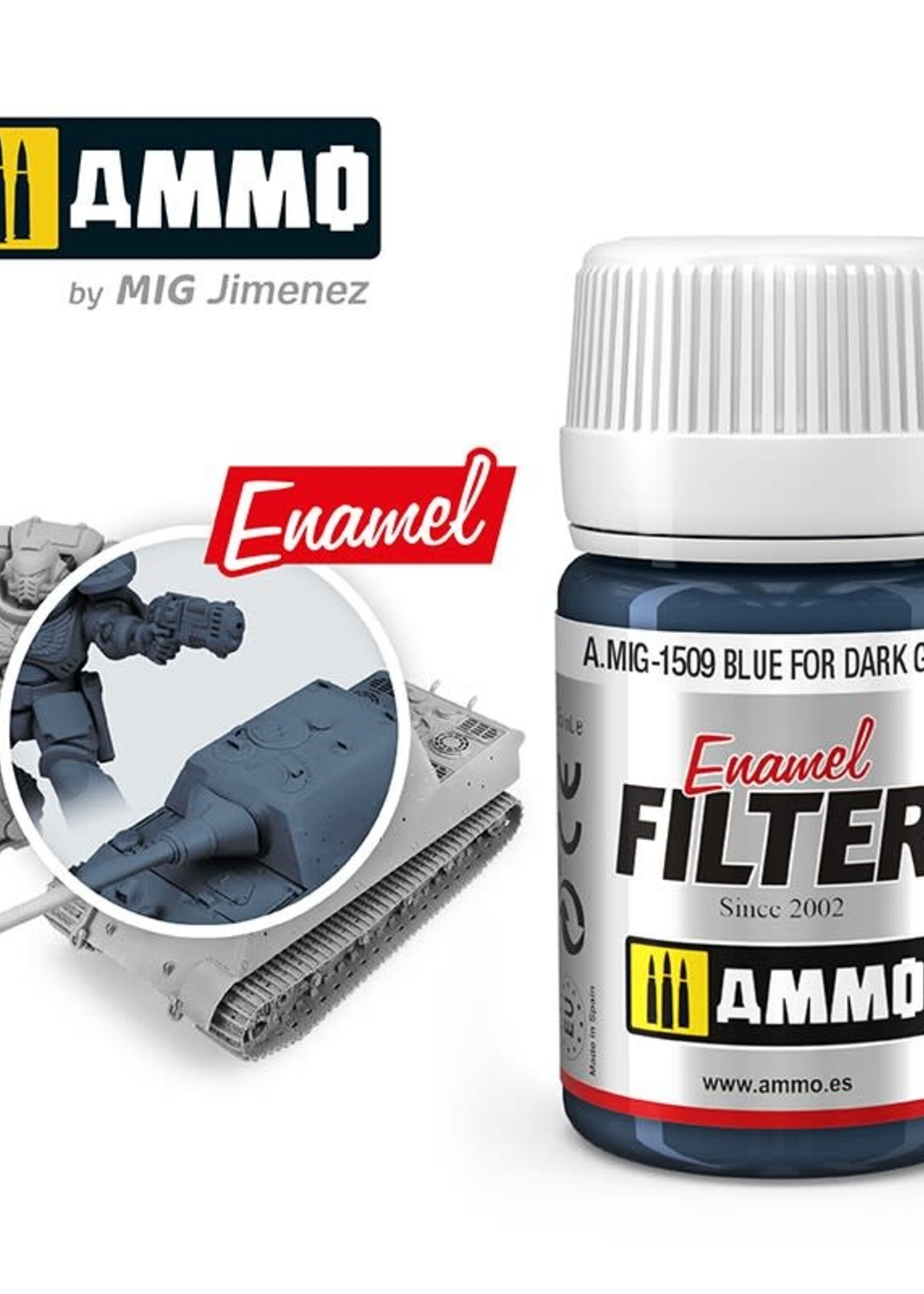 AMMO MIG AMMO MIG 1509 BLUE FOR DARK GREY JAR 35 ML