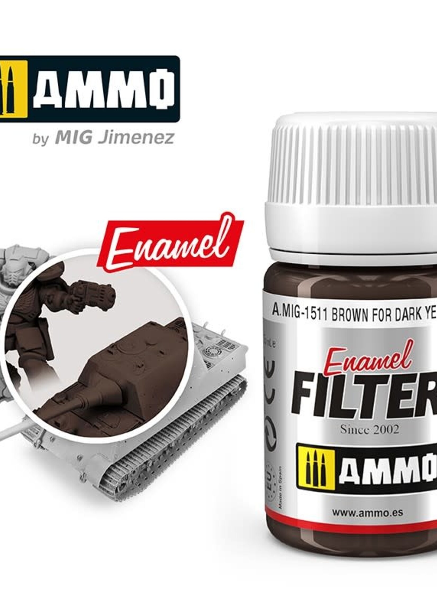 AMMO MIG AMMO MIG 1511 BROWN FOR DARK YELLOW JAR 35 ML