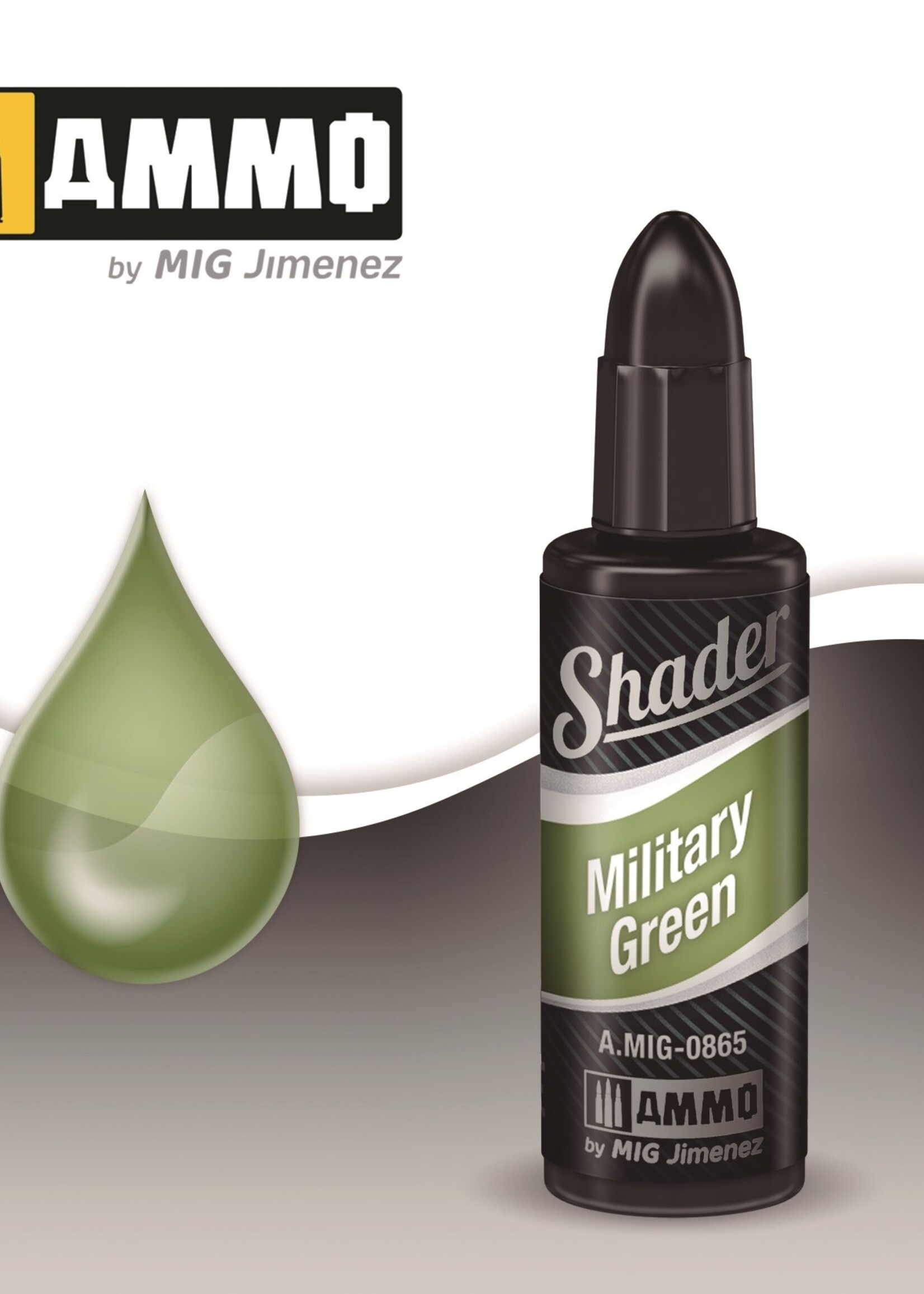 AMMO MIG AMMO MIG 0865 SHADERS MILITARY GREEN JAR 10ML