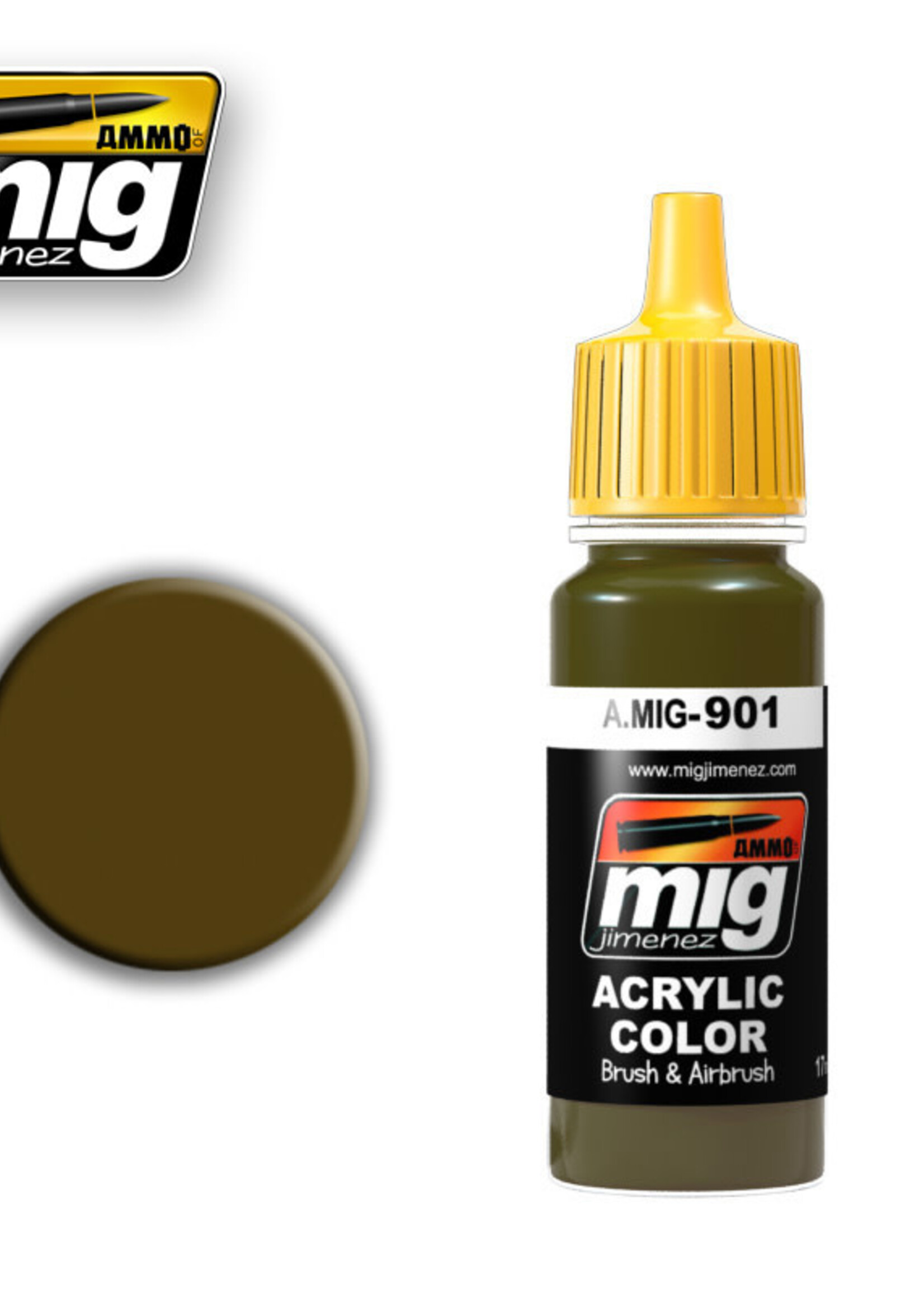 AMMO MIG AMMO MIG 0901 DARK YELLOW DARK BASE JAR 17ML
