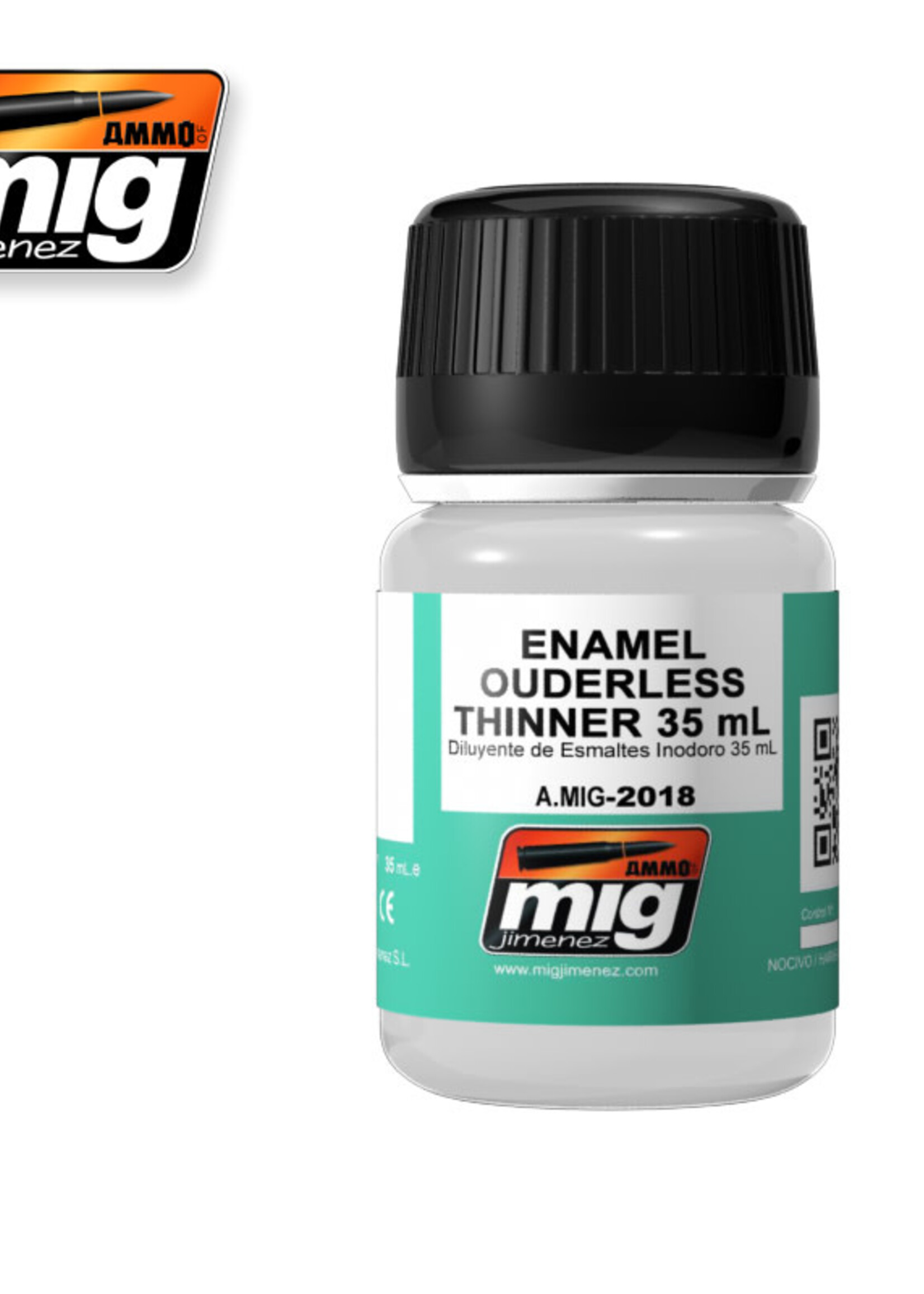 AMMO MIG AMMO MIG 2018 ENAMEL OUDERLESS THINNER JAR 35 ML