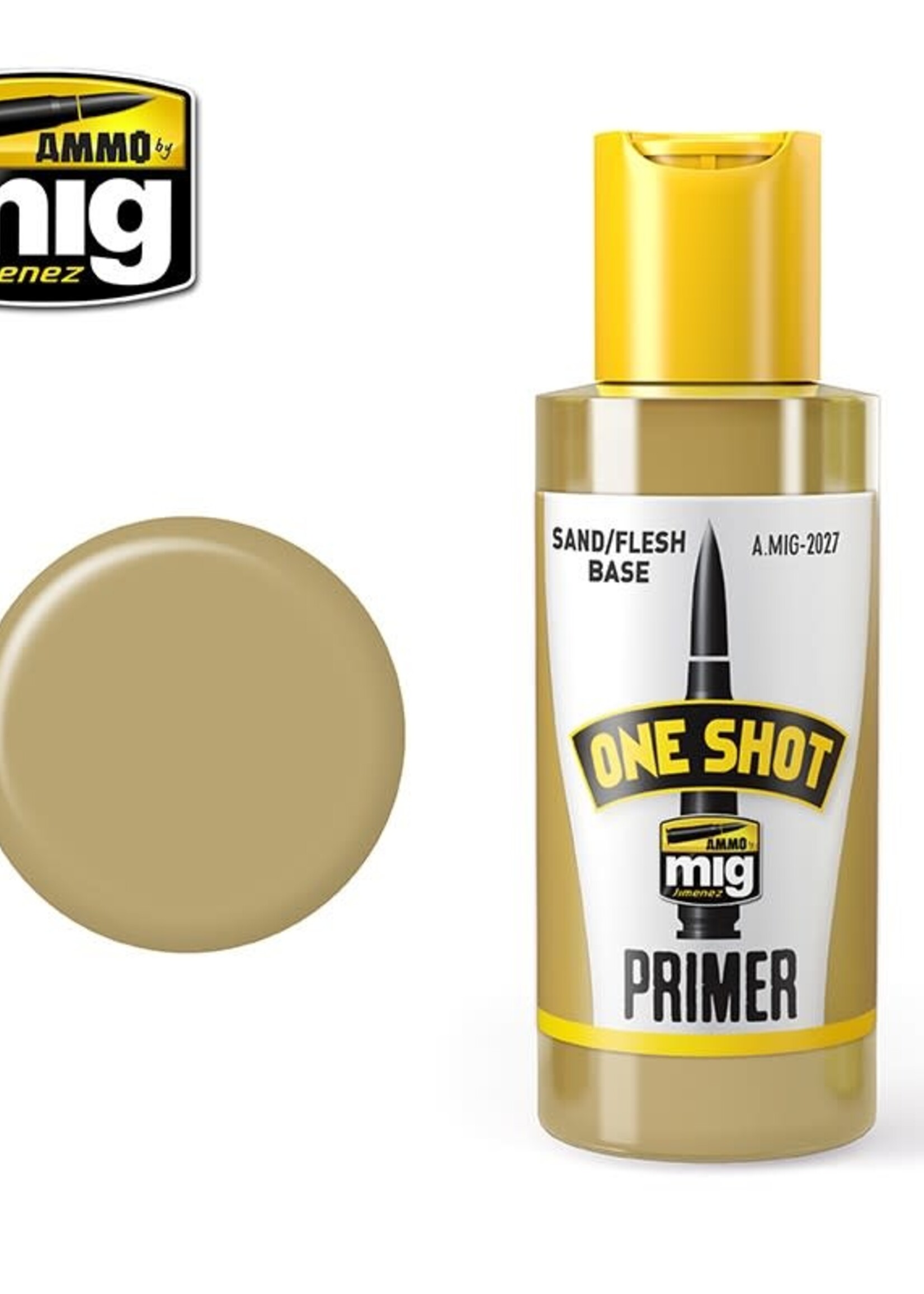 AMMO MIG AMMO MIG 2027 ONE SHOT PRIMER - SAND / FLESH BASE JAR 60 ML
