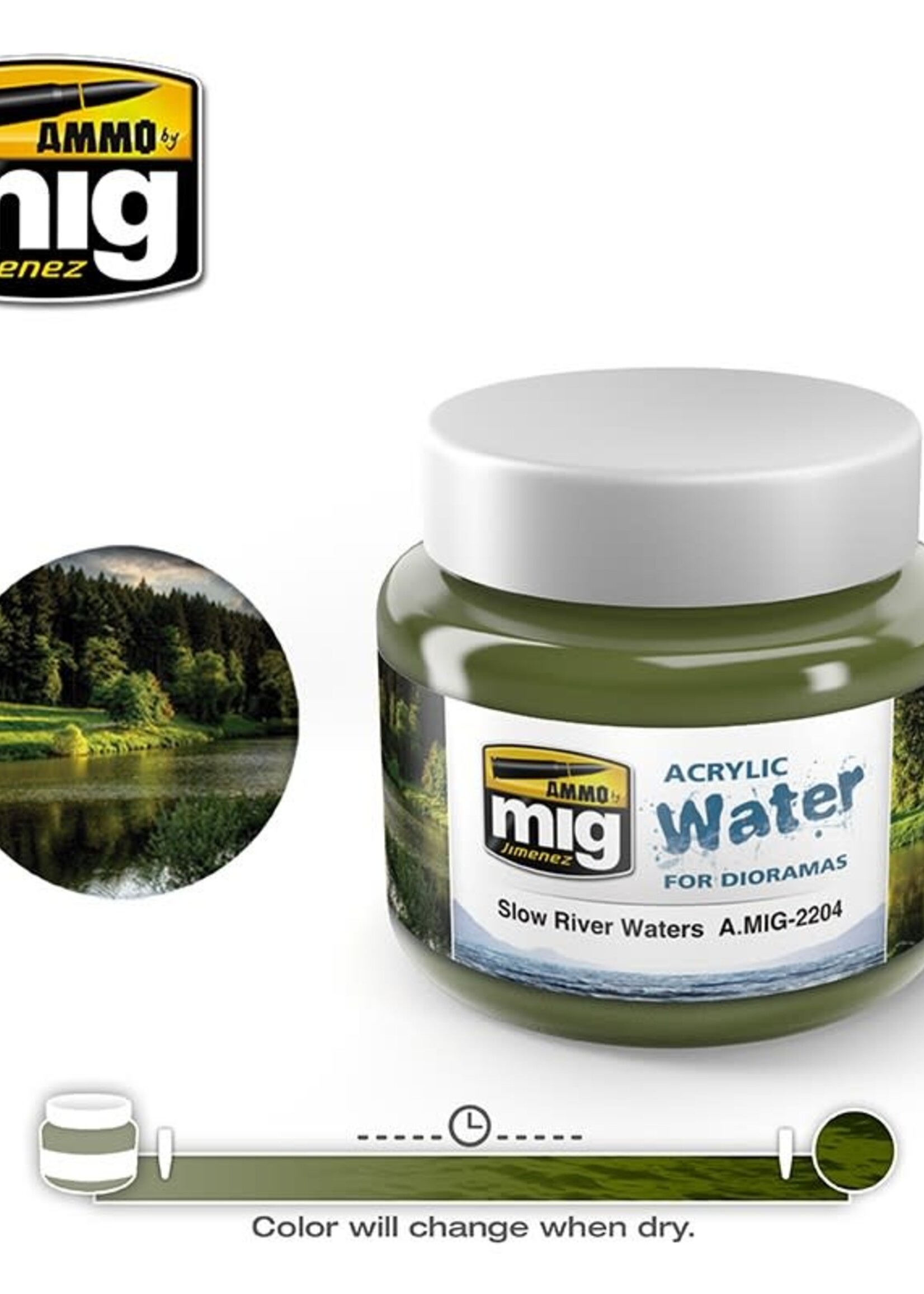 AMMO MIG AMMO MIG 2204 SLOW RIVER WATERS JAR 250 ML