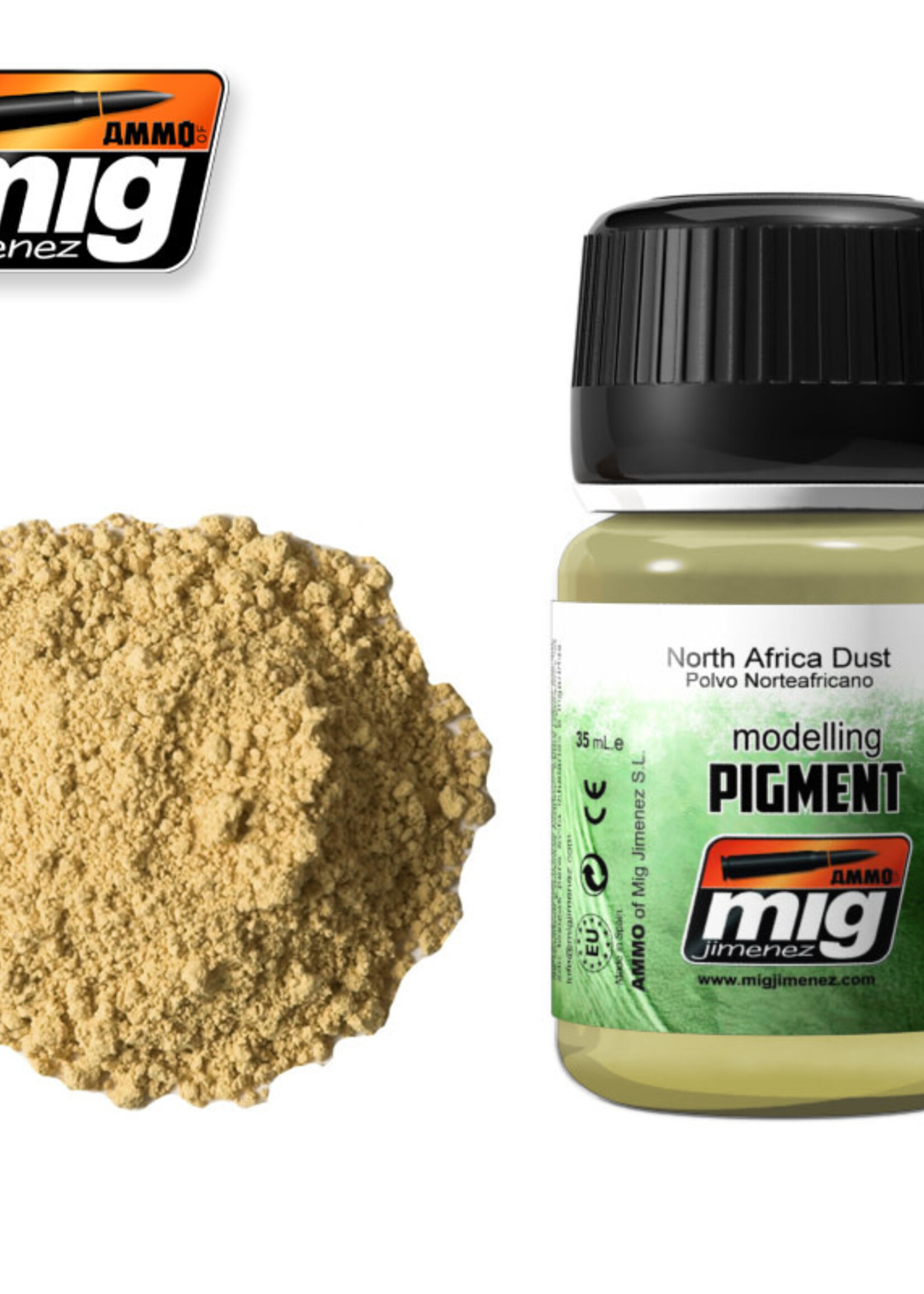 AMMO MIG AMMO MIG 3003 SUPERFINE PIGMENT NORTH AFRICA DUST JAR 35 ML