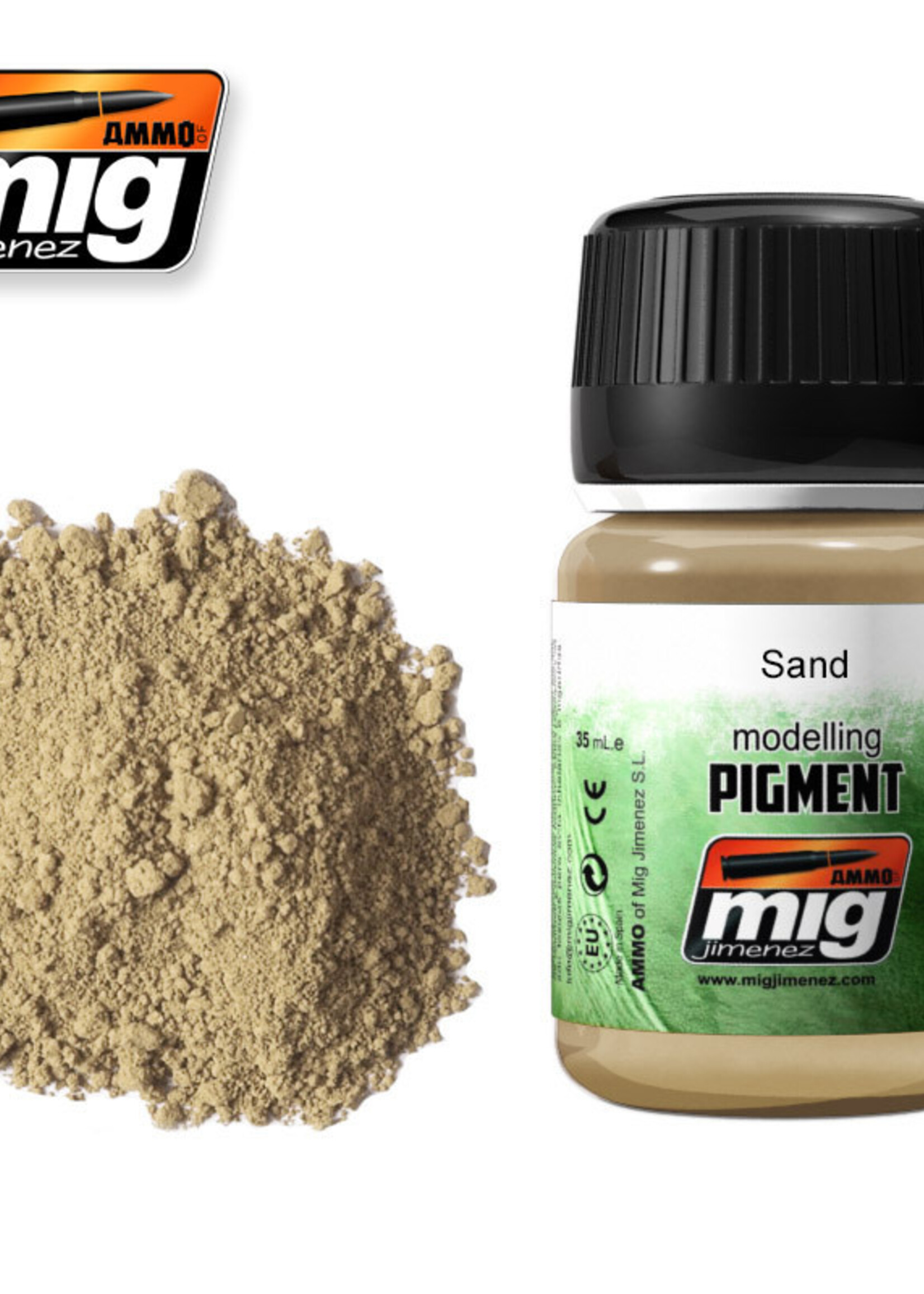 AMMO MIG AMMO MIG 3012 SUPERFINE PIGMENT SAND JAR 35 ML