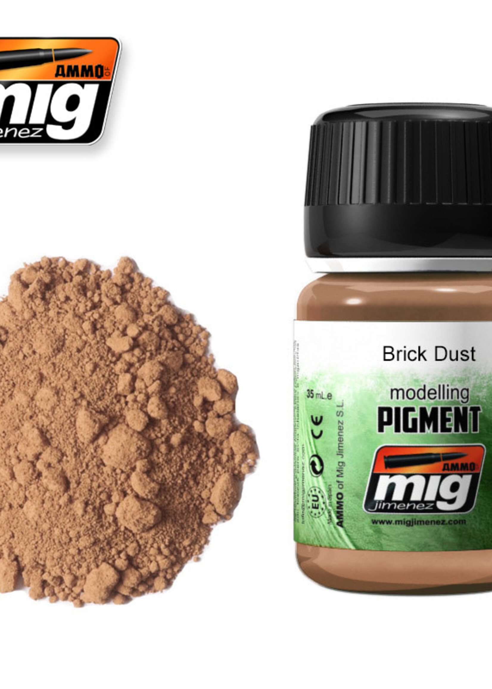 AMMO MIG AMMO MIG 3015 SUPERFINE PIGMENT BRICK DUST JAR 35 ML