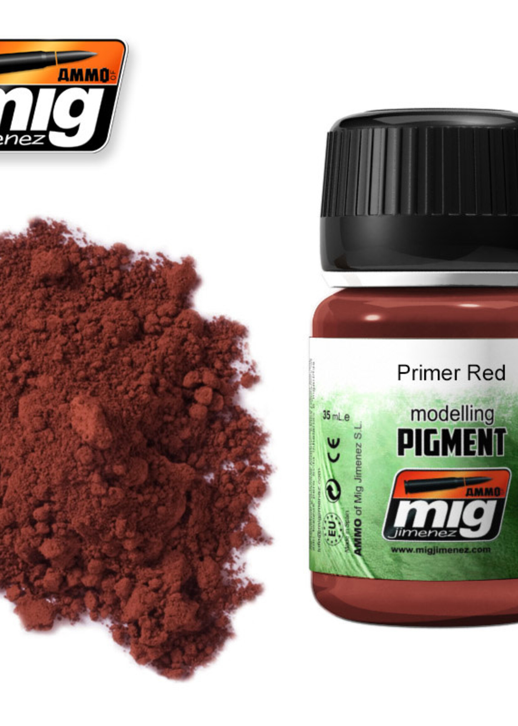 AMMO MIG AMMO MIG 3017 SUPERFINE PIGMENT PRIMER RED JAR 35 ML