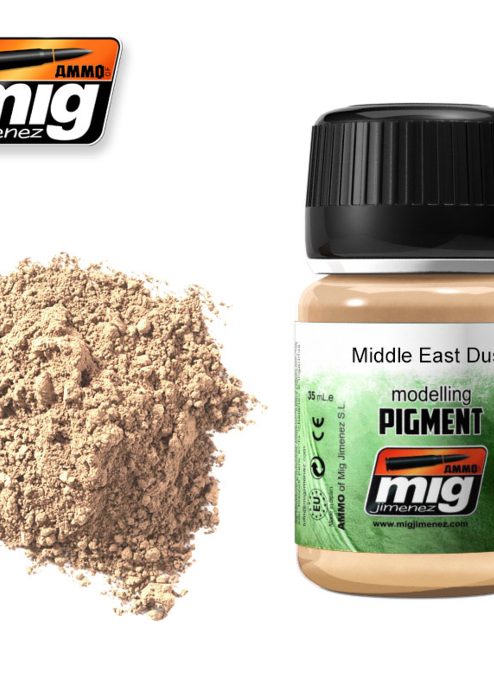 AMMO MIG AMMO MIG 3018 SUPERFINE PIGMENT MIDDLE EAST DUST JAR 35 ML