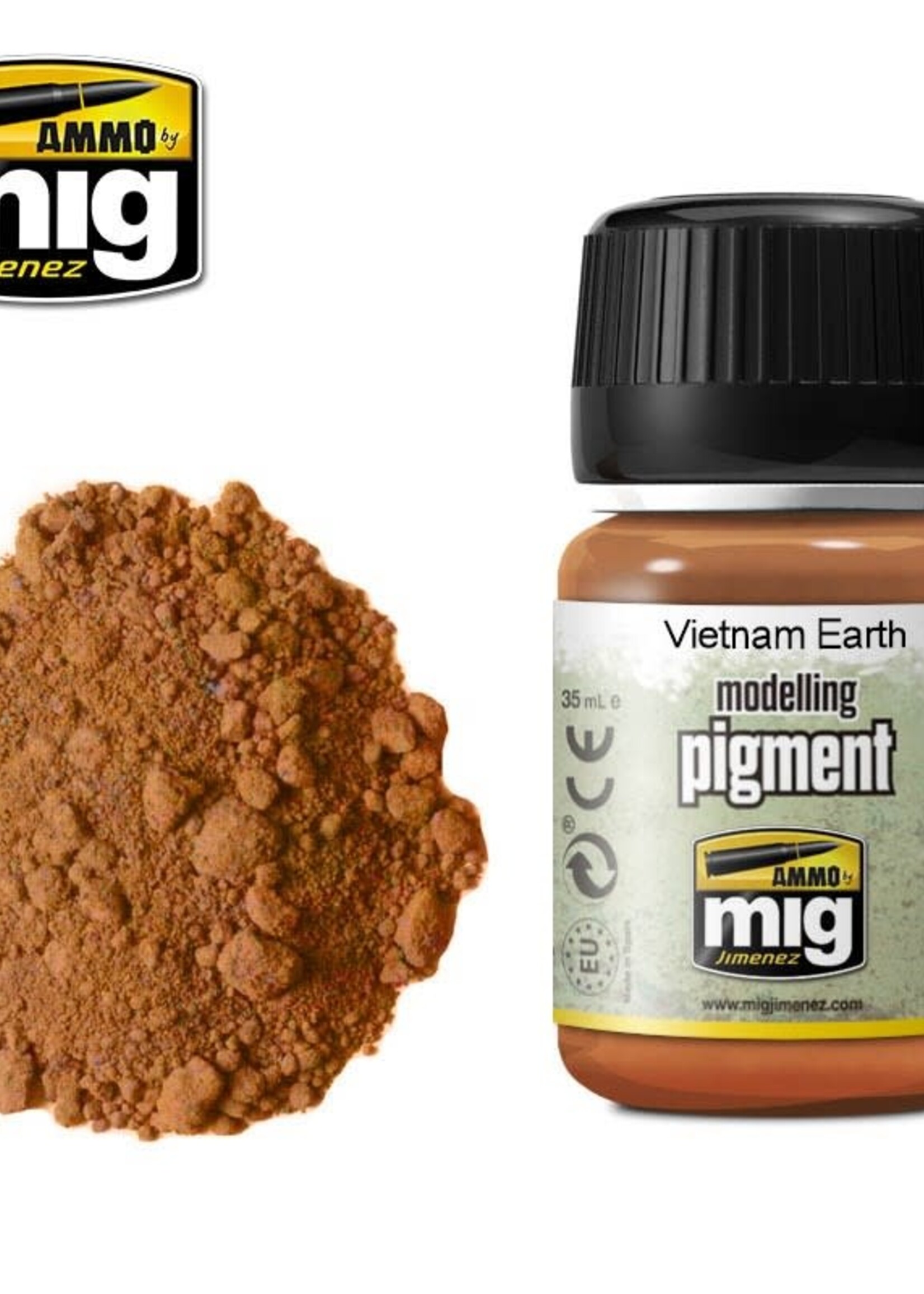 AMMO MIG AMMO MIG 3022 SUPERFINE PIGMENT VIETNAM EARTH JAR 35 ML