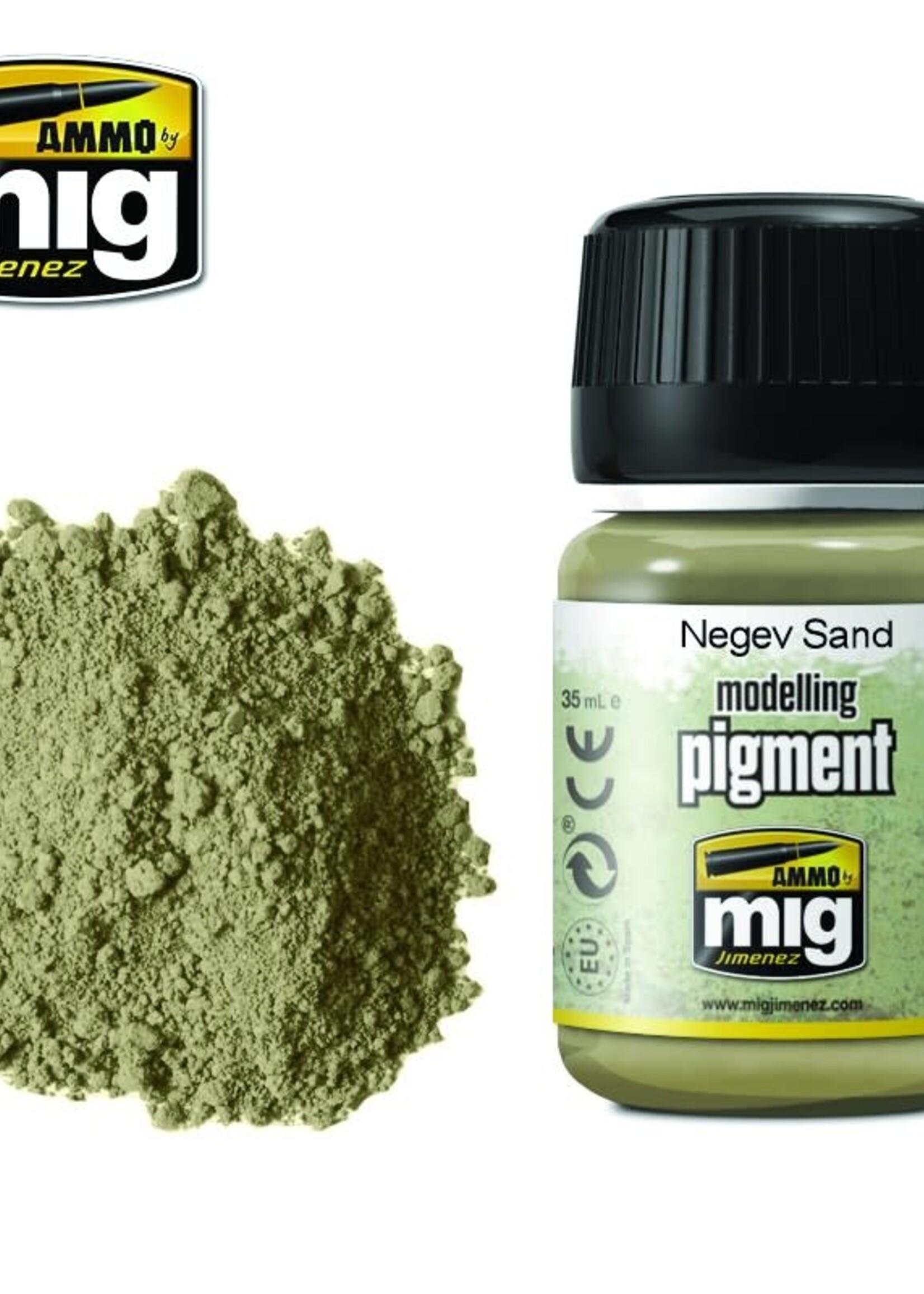 AMMO MIG AMMO MIG 3024 SUPERFINE PIGMENT NEGEV SAND JAR 35 ML