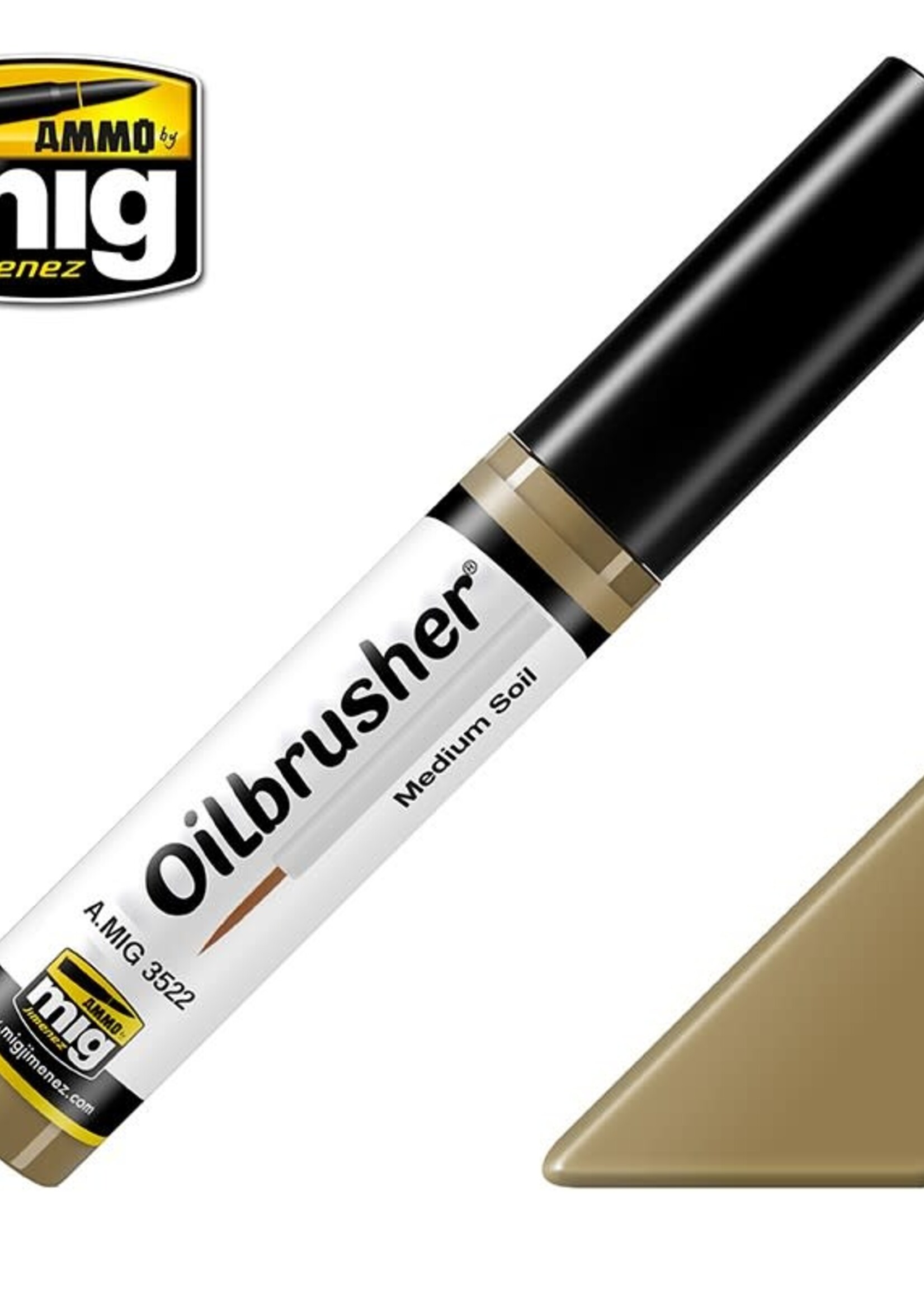 AMMO MIG AMMO MIG 3522 OILBRUSHERS MEDIUM SOIL JAR 10 ML